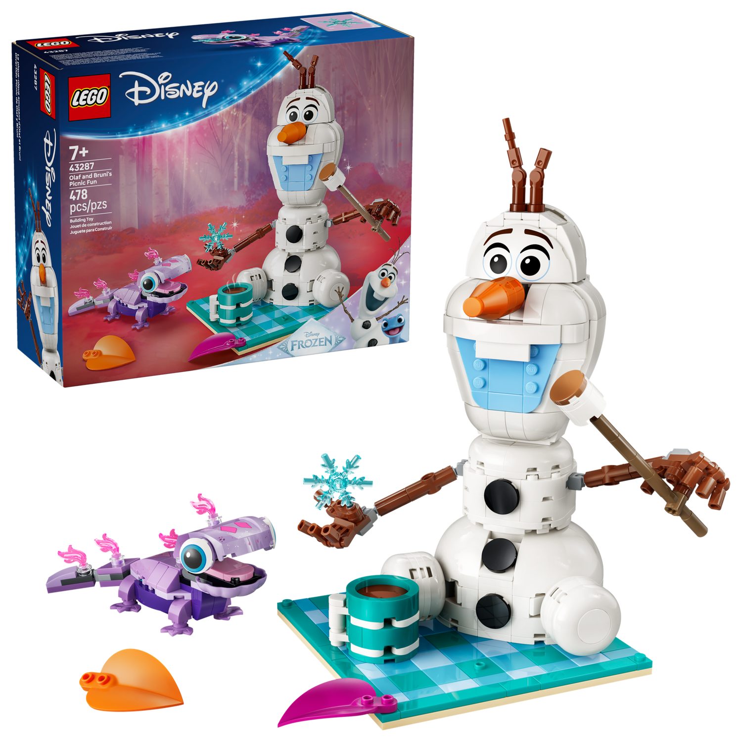 LEGO® Disney 43287 Picknickspaß mit Olaf und Bruni Spielbausteine, (Set, 47 günstig online kaufen