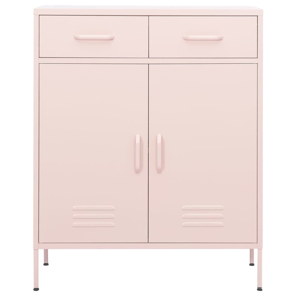 Lagerschrank cm (1-St) Fächerschrank 80x35x101,5 Rosa vidaXL Stahl