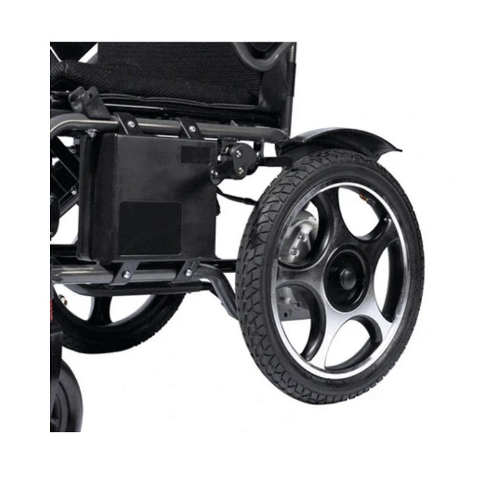 Antar Elektrorollstuhl Komfort-Rollstuhl mit Begleitsteuerung, faltbar