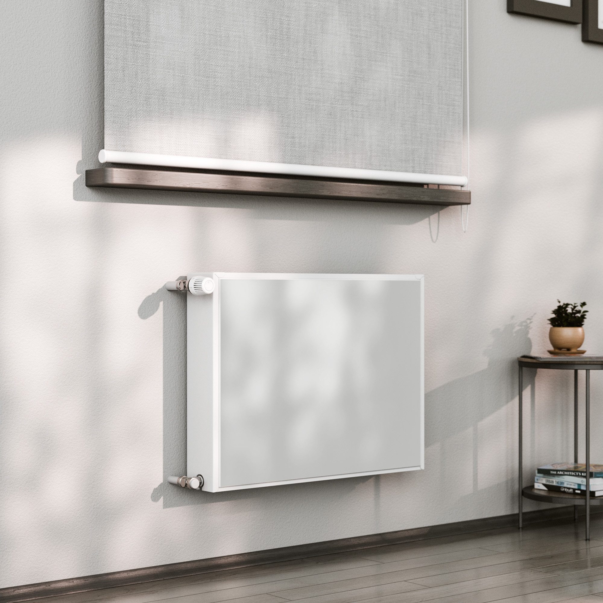 DEQORI Magnetfolie 'Unifarben - Hellgrau', beschreibbar Heizung Magnetmatte magnetisch Magnetfolie