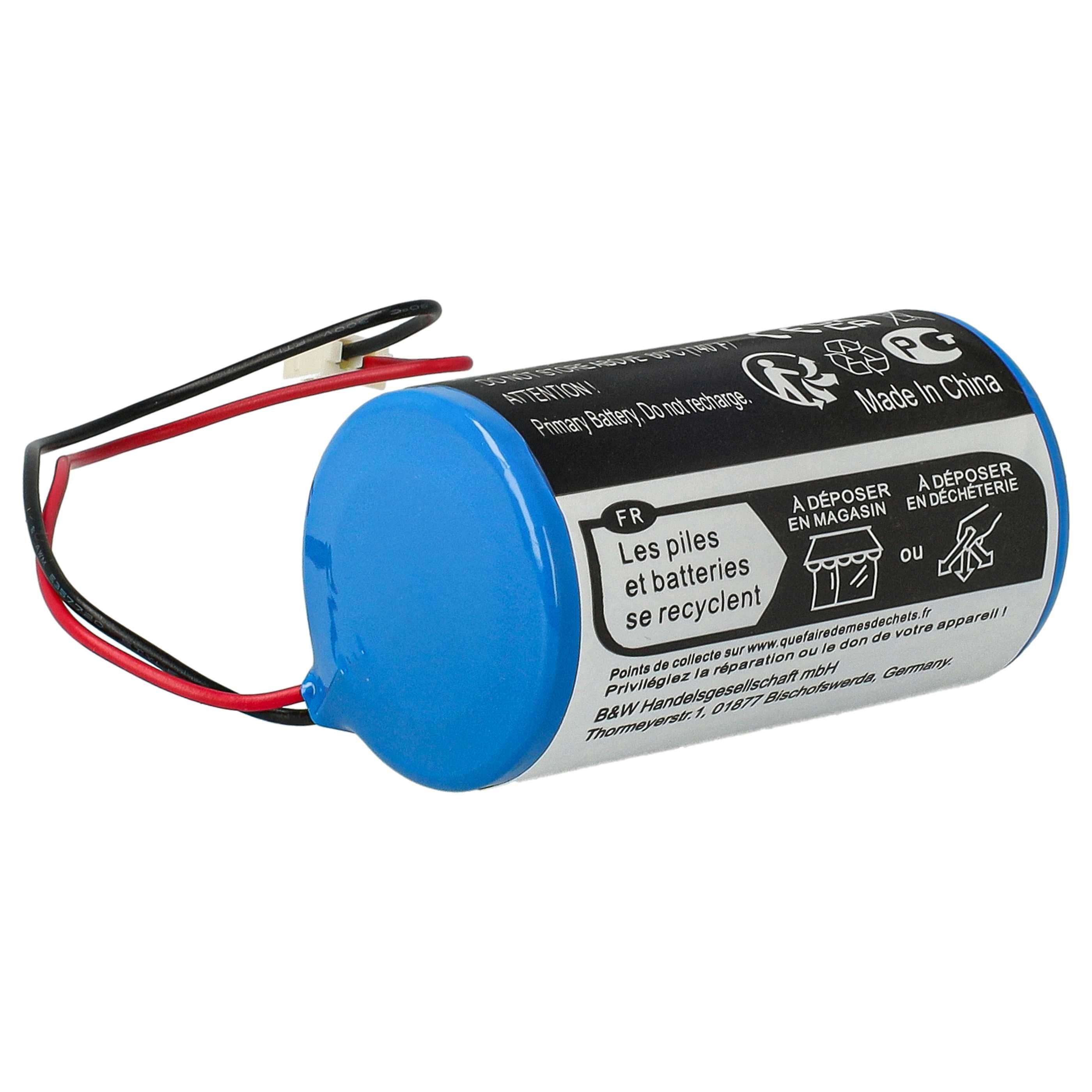 vhbw Batterie Ersatz für Visonic 0-9912-K, ER34615M, ER34615M/W200, Akku Batterie Li-SOCl2 14500 mAh (3,6 V, 2 St), Leistungsfähige Ersatz-Batterie für Alarm Control, Home Security