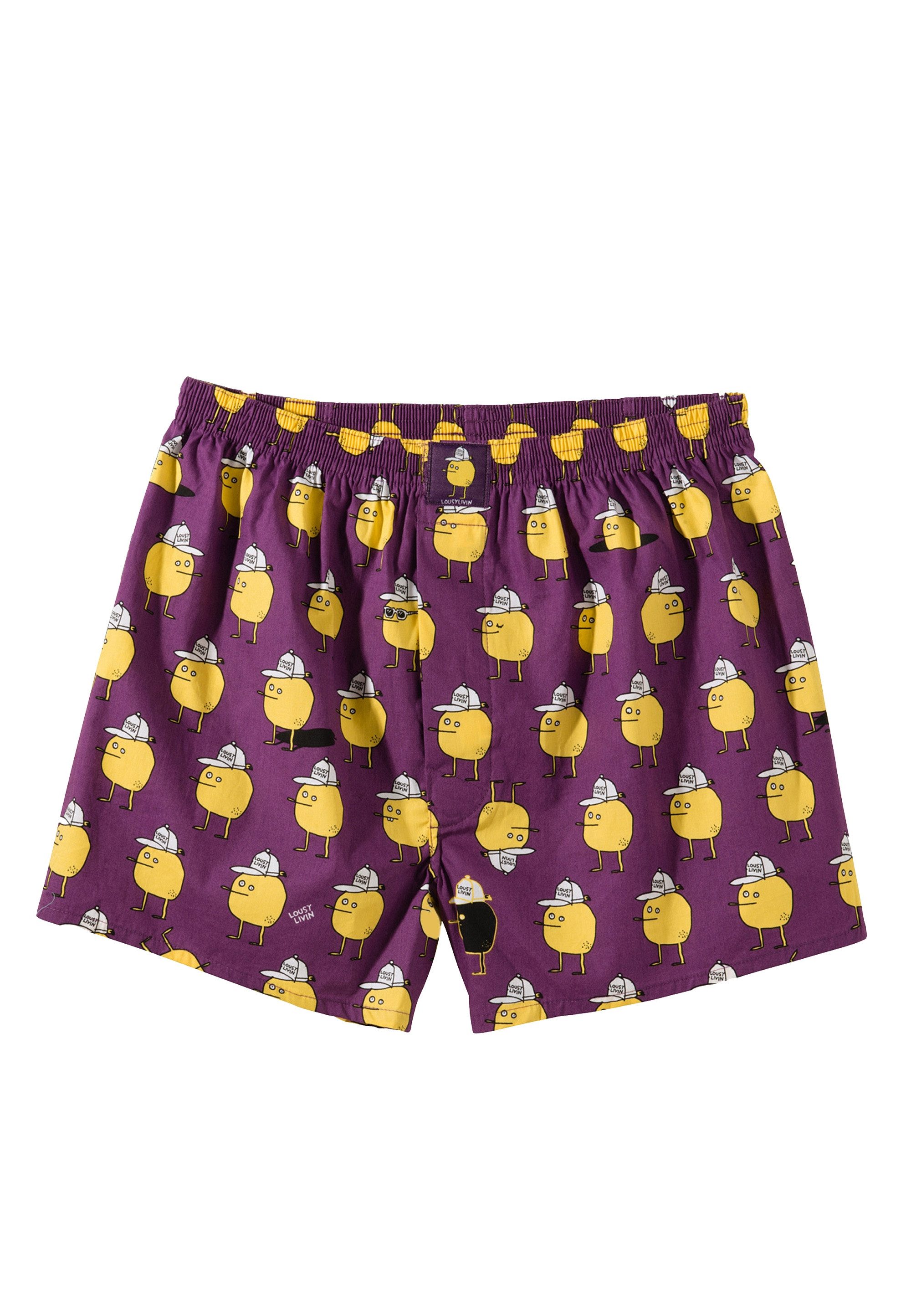 Lousy Livin Boxershorts Toast Zitrone mit coolen Comic-Motiven