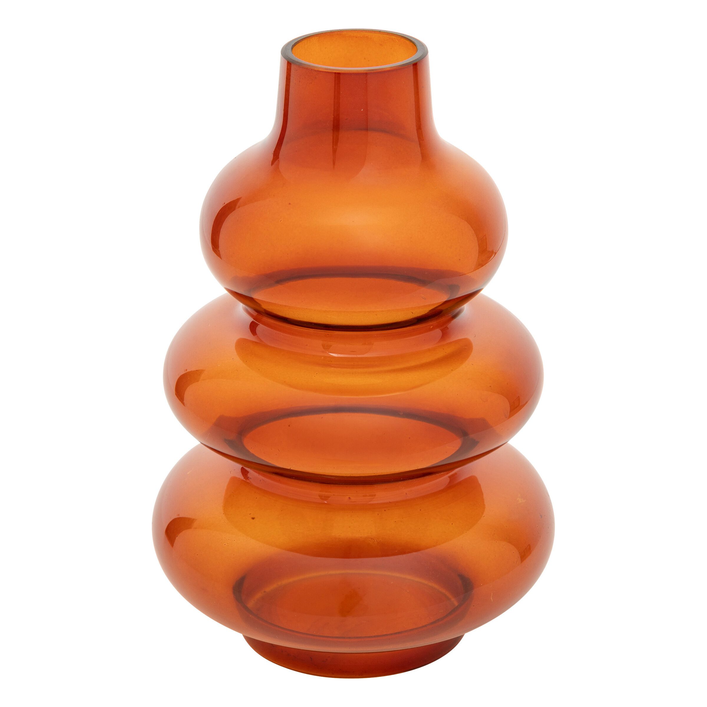 Atmosphera Créateur d'intérieur Dekovase Vase aus Glas bernsteinfarben CLOT günstig online kaufen
