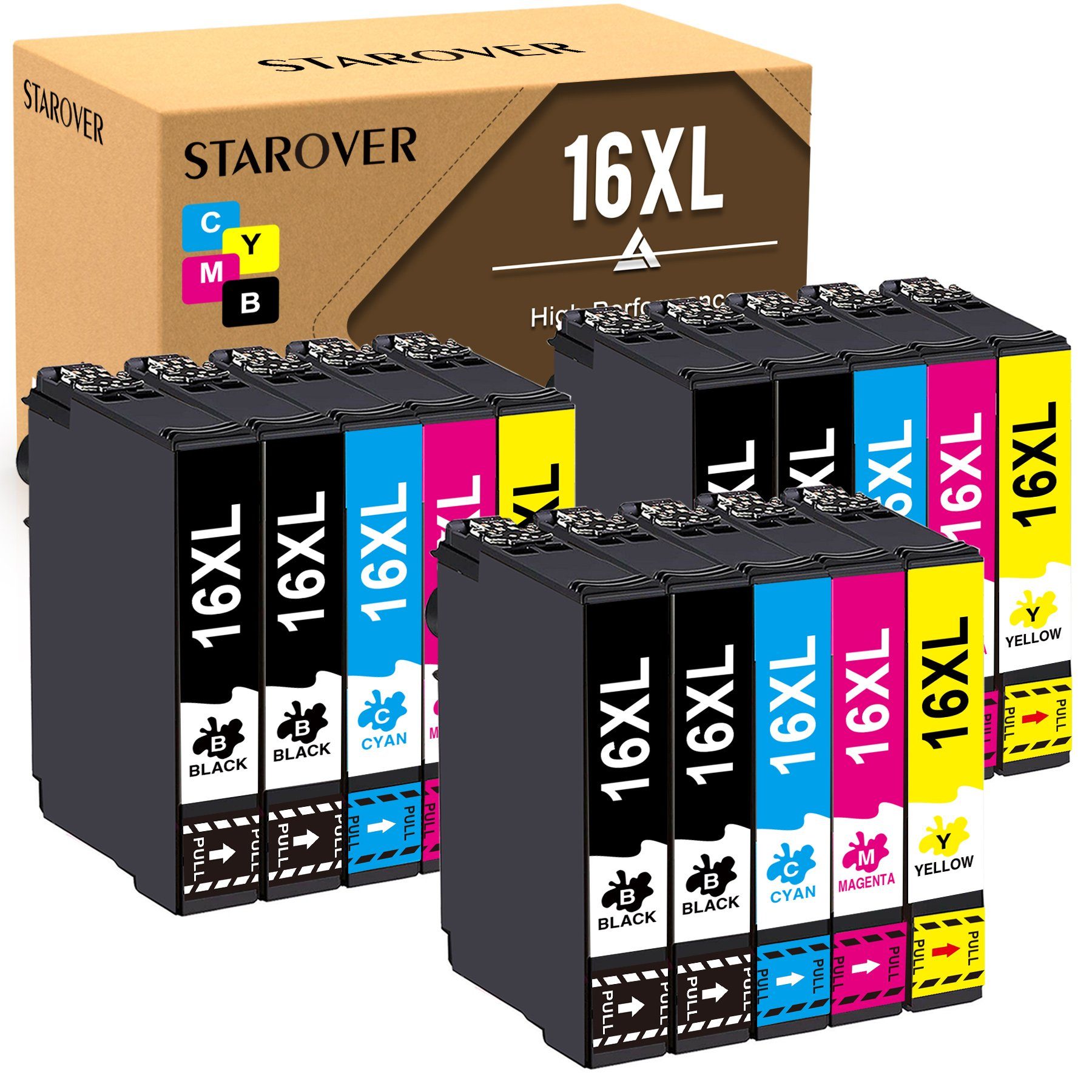 STAROVER für EPSON 16 XL 1636 Multipack WF-2510 2760 2530 2660 Tintenpatrone (0-tlg)