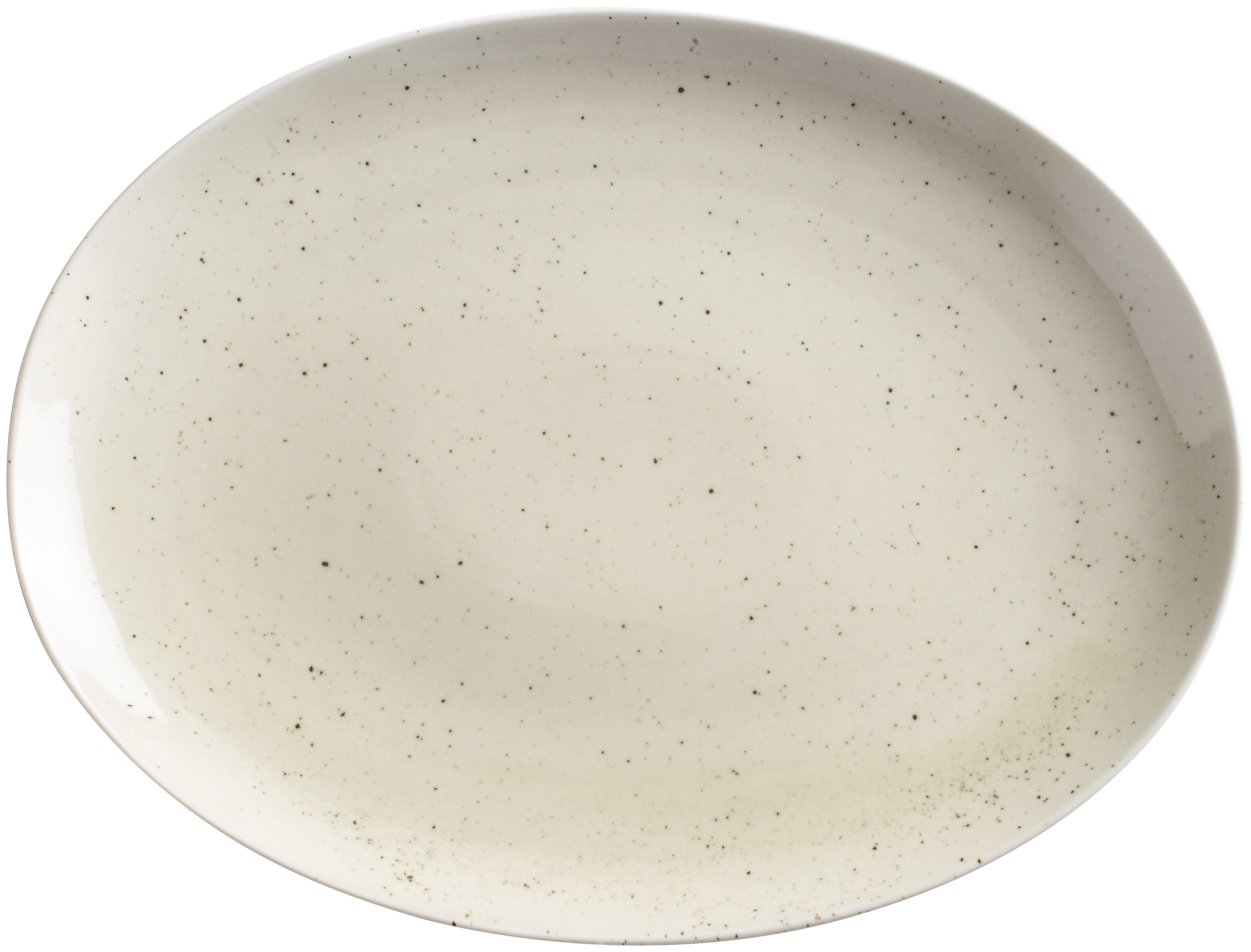 Kahla Servierplatte oval Homestyle 32 cm, Porzellan, Handglasiert, Made in Germany natural cotton