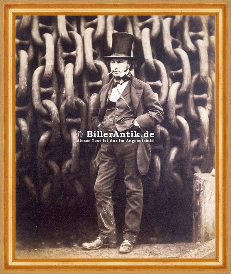 Kunstdruck Isambard Kingdom Brunel and the launching chains England