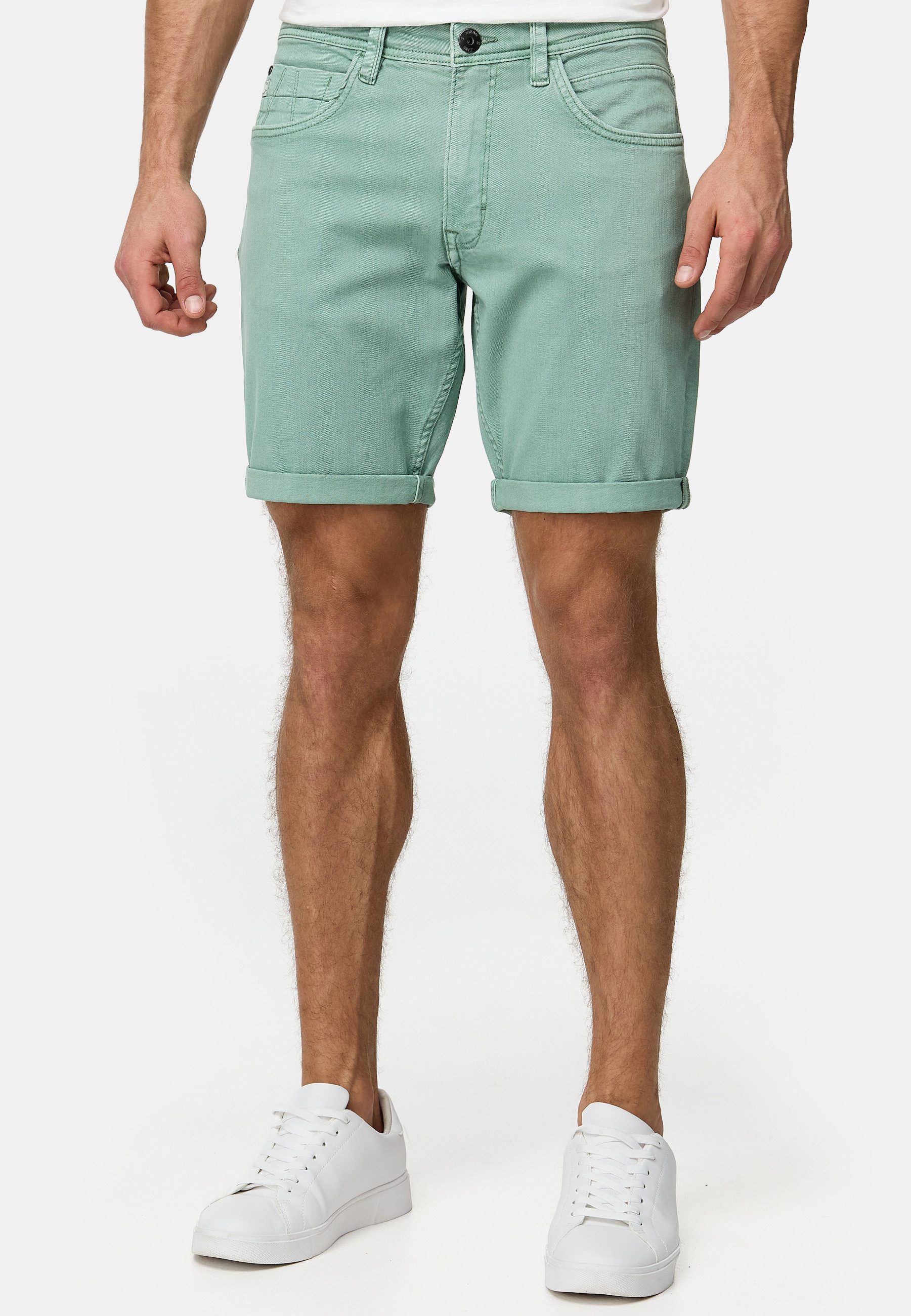 Indicode Jeansshorts Herren Page Jeans Shorts Herrenshorts 5-Pocket-Shorts günstig online kaufen