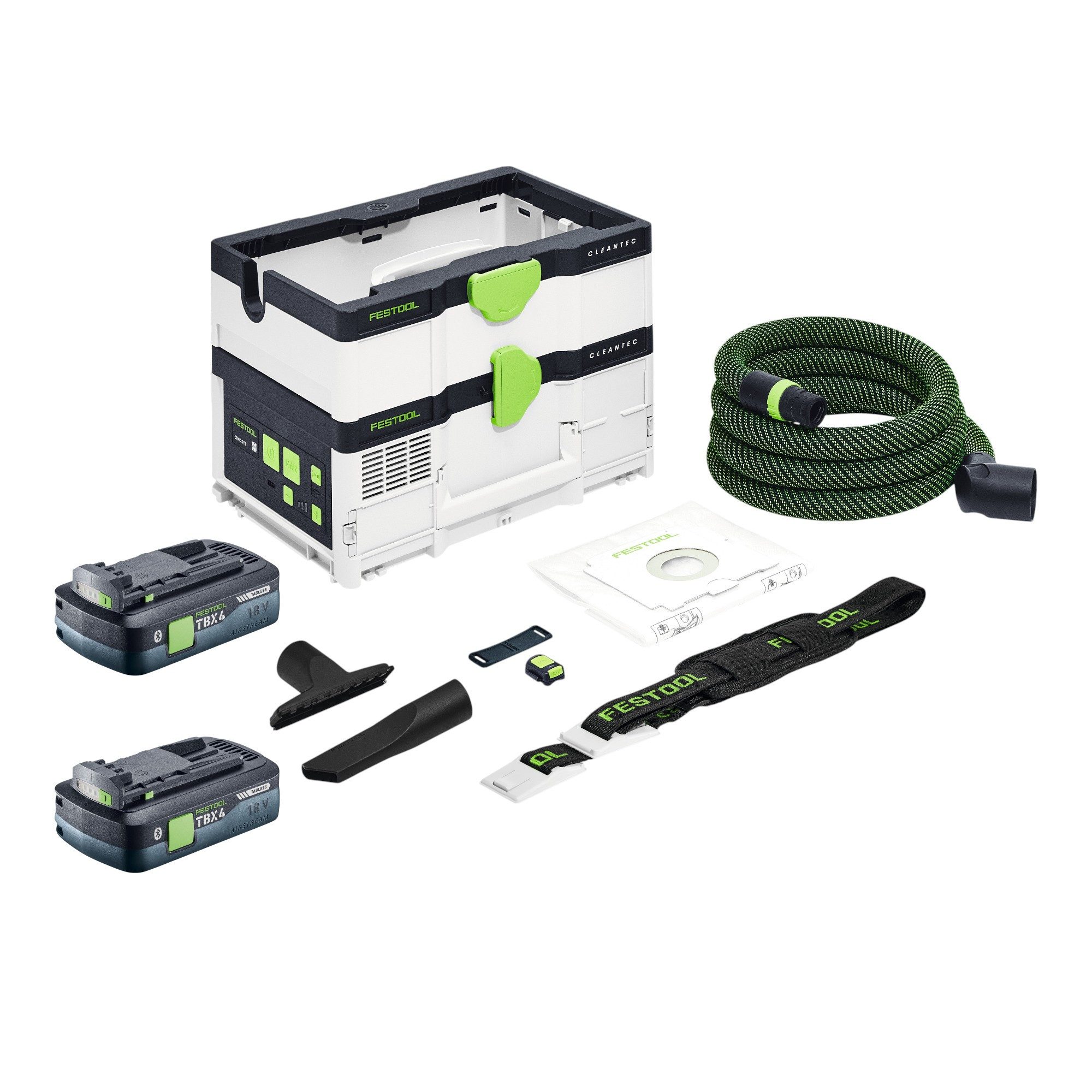 FESTOOL Staubabsauger CTLC SYS I-Basic 36 V Staubklasse L + 2x Akku 4,0 Ah