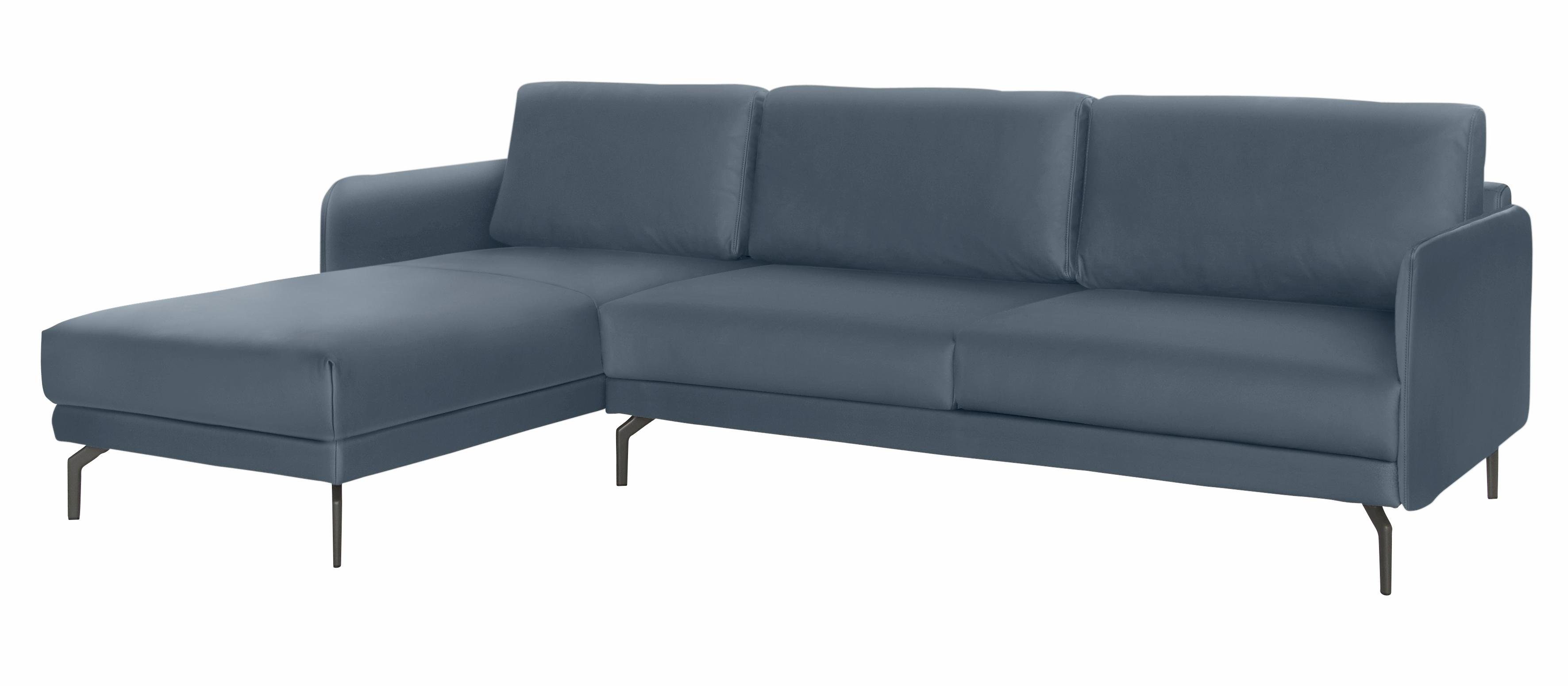 Creation BY ROLF BENZ Ecksofa CR.450, Designecksofa, L-Form, Armlehne sehr schmal, Breite 274 cm, Alugussfuß Umbragrau