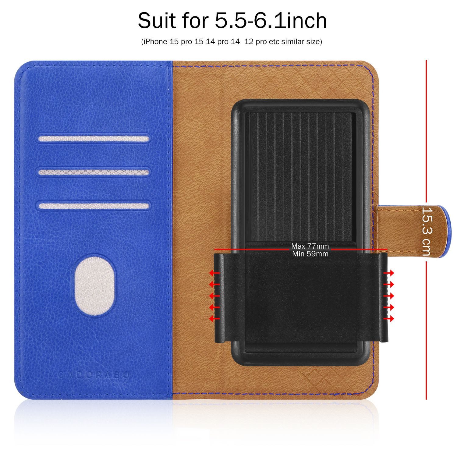 Cadorabo Handyhülle für Samsung Galaxy A5 2016 Hülle Samsung Galaxy A5 2016, Hülle mit Kartenfach 360 Grad Schutzhülle Flip Case Cover Handytasche