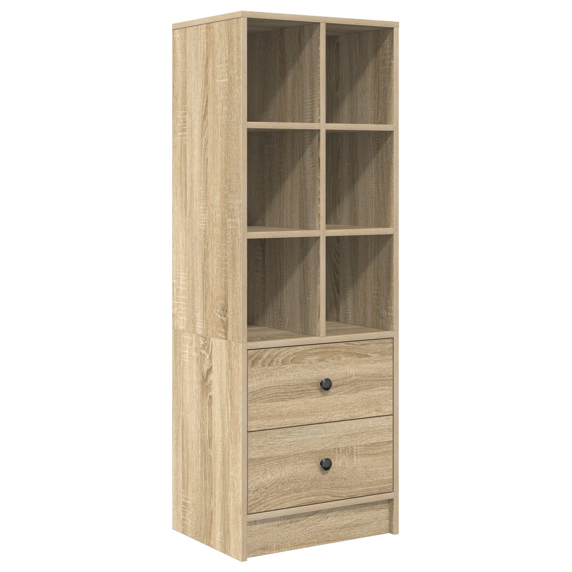 vidaXL Sideboard Sonoma-Eiche Regal Sonoma-Eiche MDF günstig online kaufen