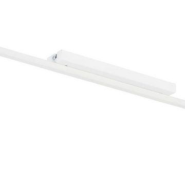 Licht-Erlebnisse Deckenleuchte WILLEM, ohne Leuchtmittel, Weiß Metall GU10 4-flammig 100 cm lang