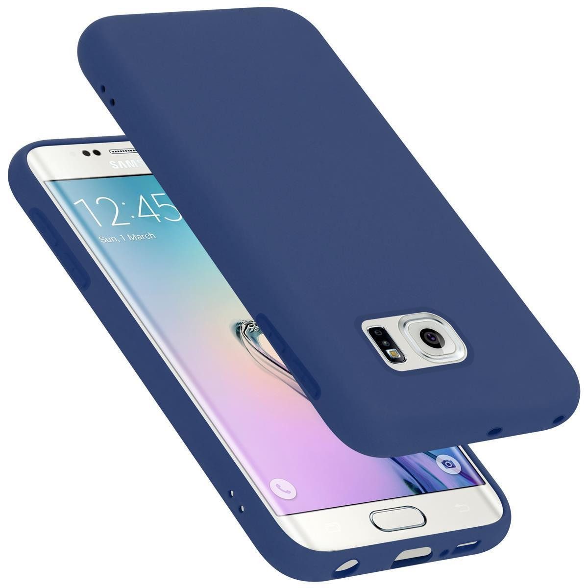 Cadorabo Handyhülle für Samsung Galaxy S6 EDGE PLUS Hülle Samsung Galaxy S6 EDGE PLUS, Flexible Hülle TPU Silikon Schutzhülle Back Cover Case
