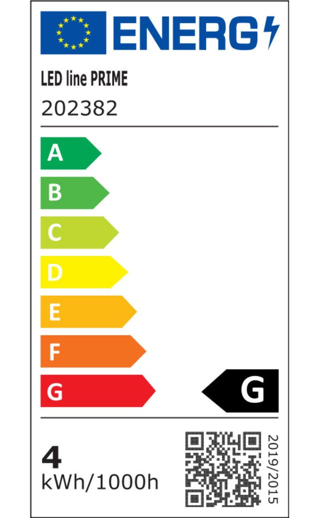 LED-Line LED-Leuchtmittel Prime BIRNE E27 4W 1800K 220-240V Filament G125 G günstig online kaufen