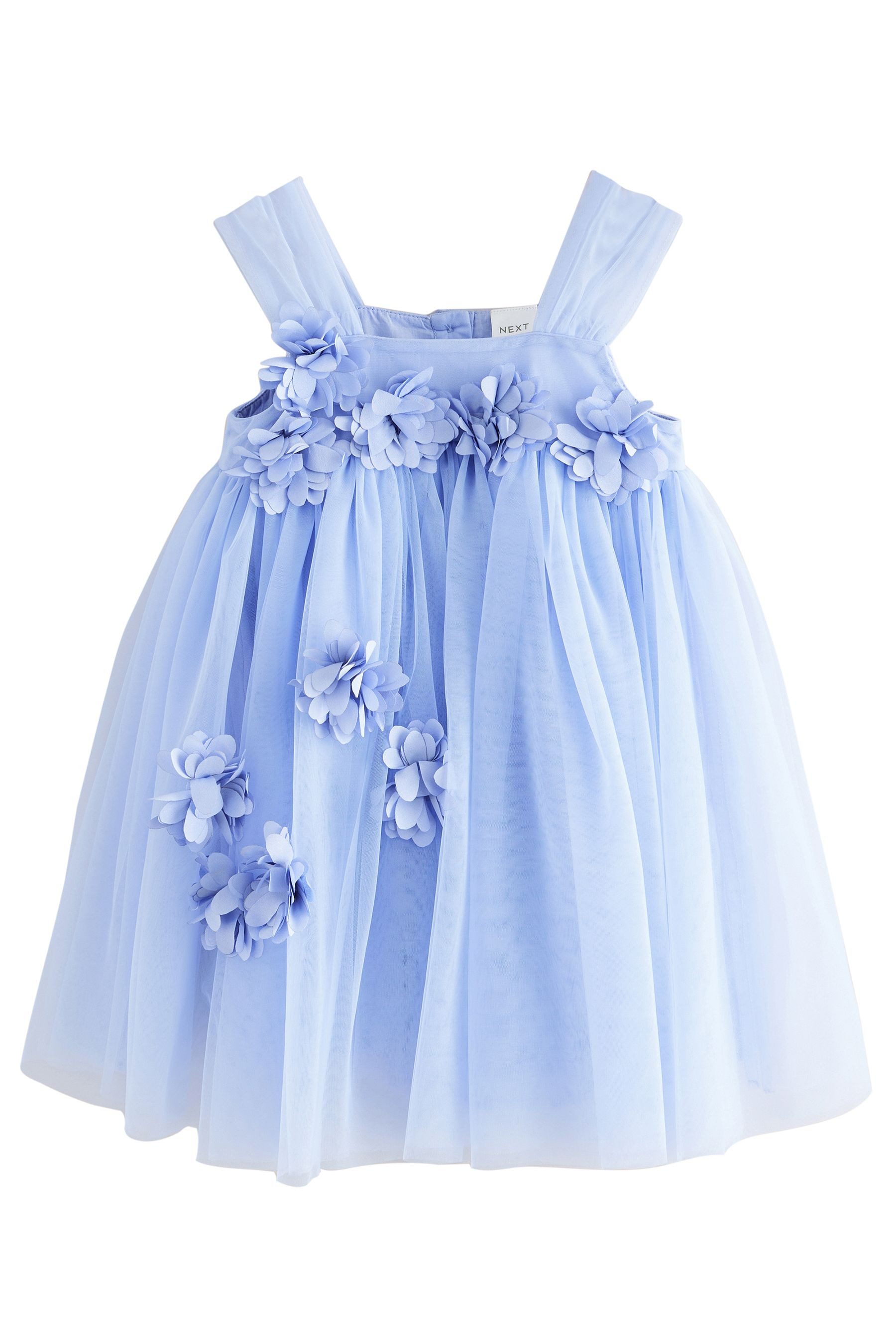 Next Sommerkleid Ärmelloses Mesh-Kleid mit floralen günstig online kaufen