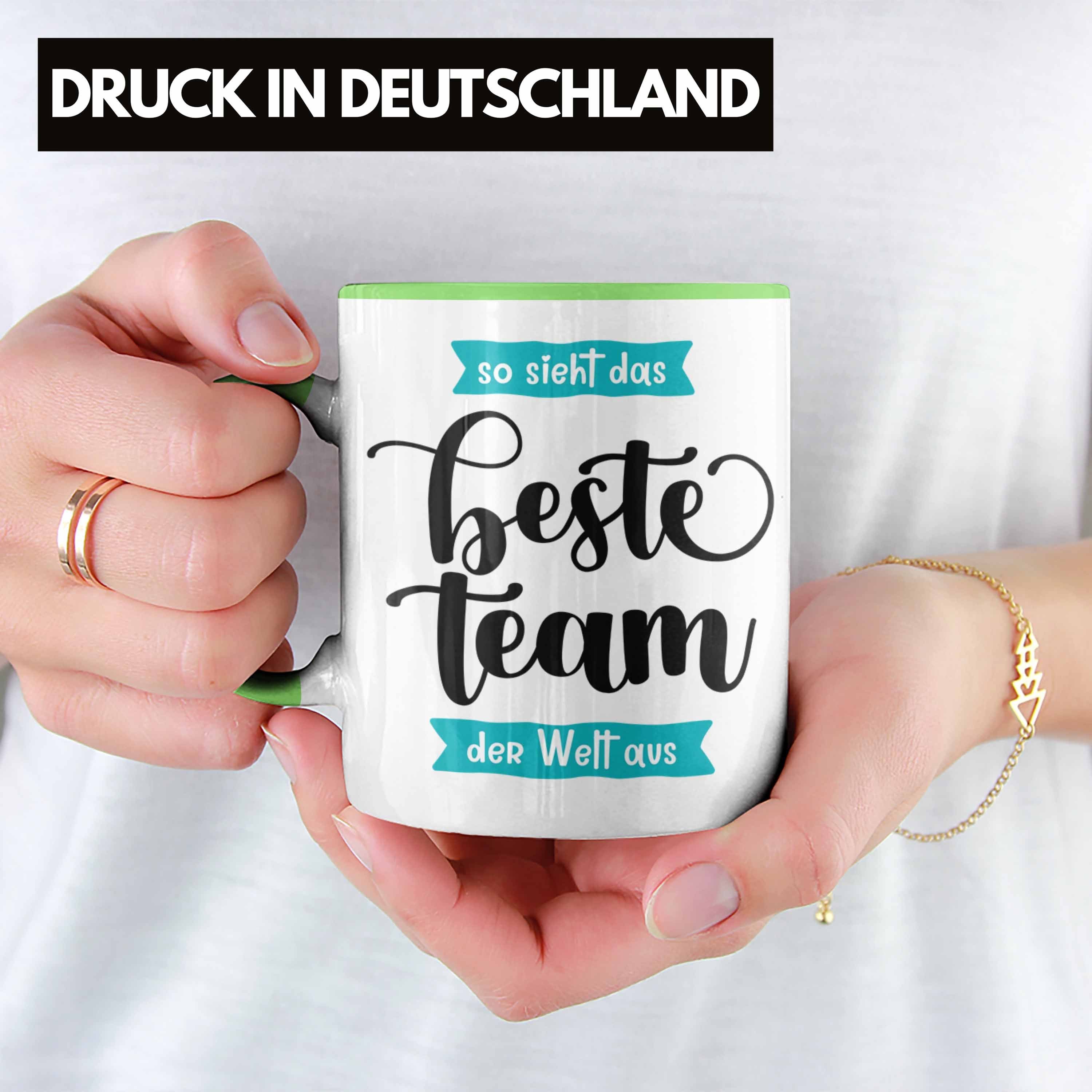 Teammitglied Angestellte Geschenkidee Lustige Arbe Grün Tasse Geschenk Tasse Team Trendation