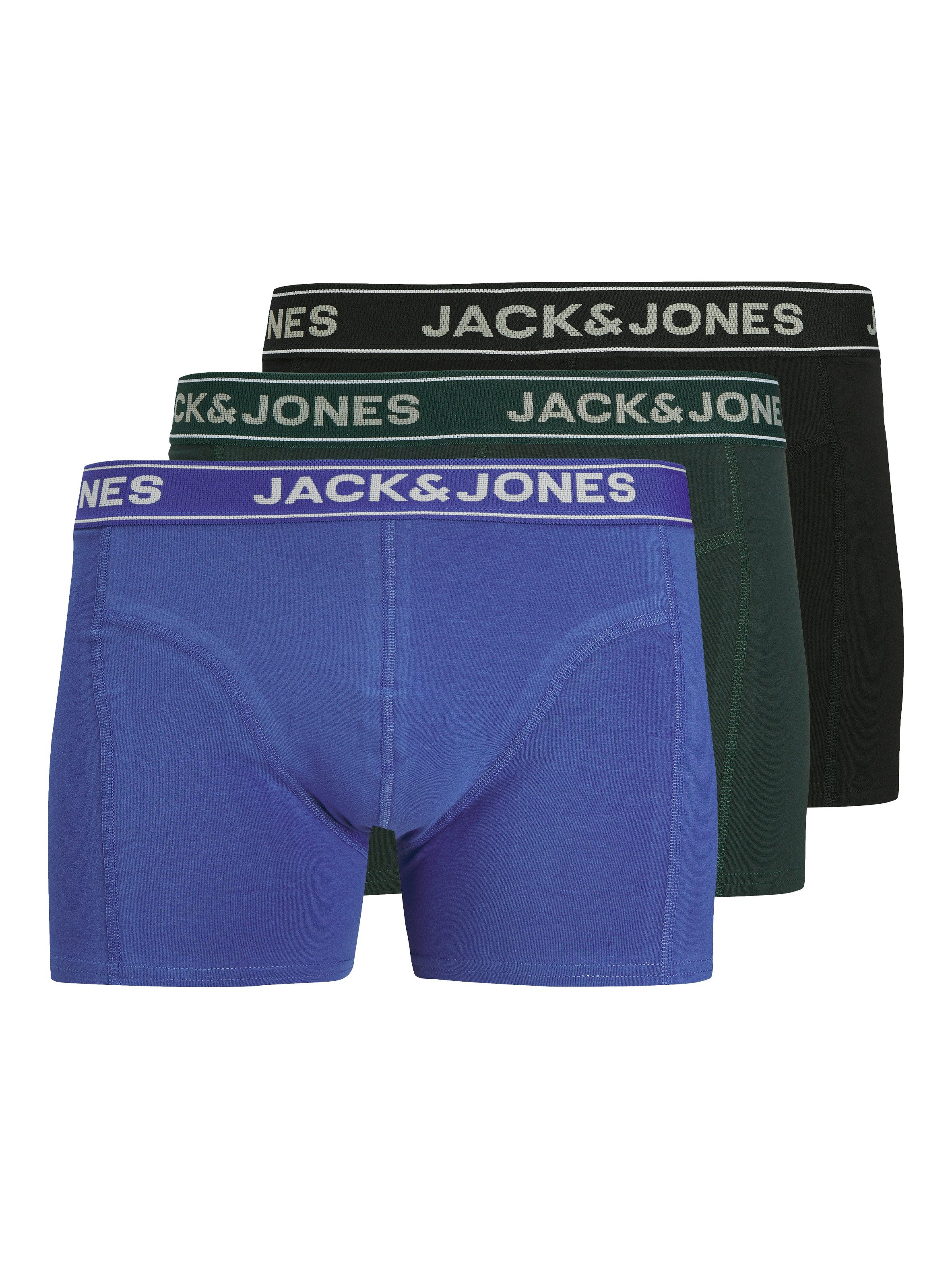 JACK & JONES Caleçon Boxer Homme Coton Élasthanne Lot Confortable Quotidien