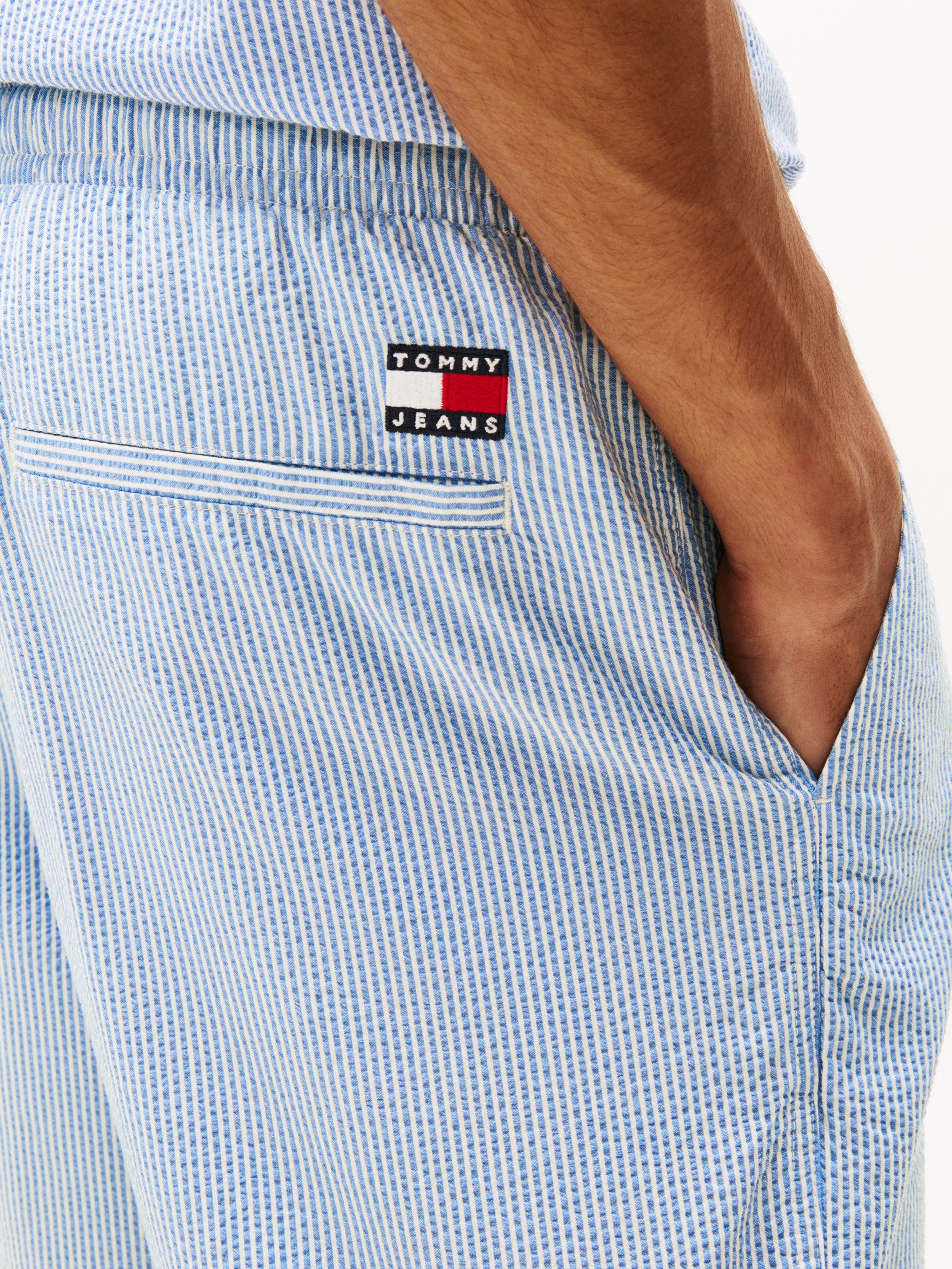 Tommy Jeans Shorts TJM SEERSUCKER STP BEACH SHORT fein gestreift günstig online kaufen