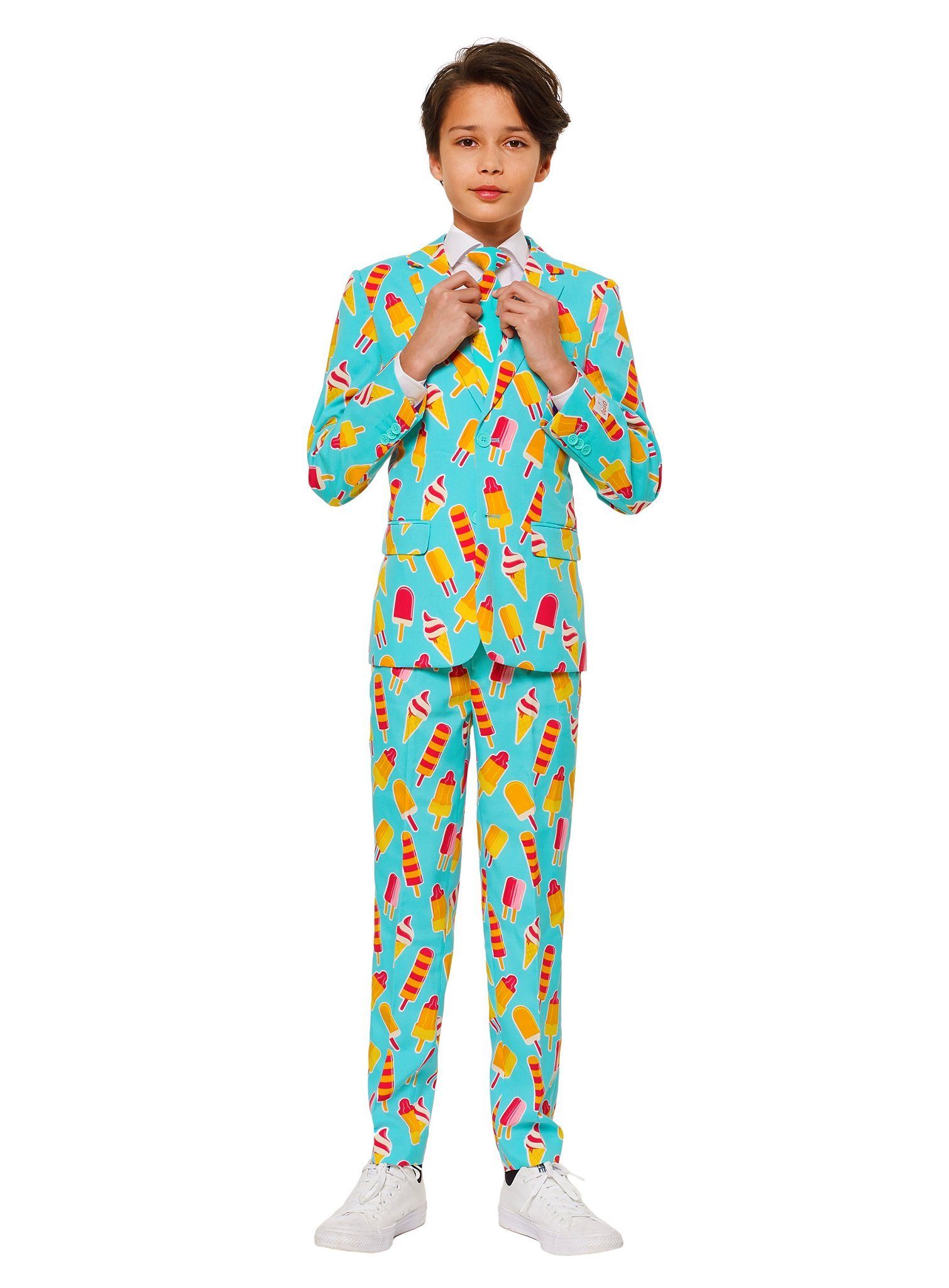 Opposuits Partyanzug Teen Cool Cones, Ausgefallener Jungenanzug für coole Teens