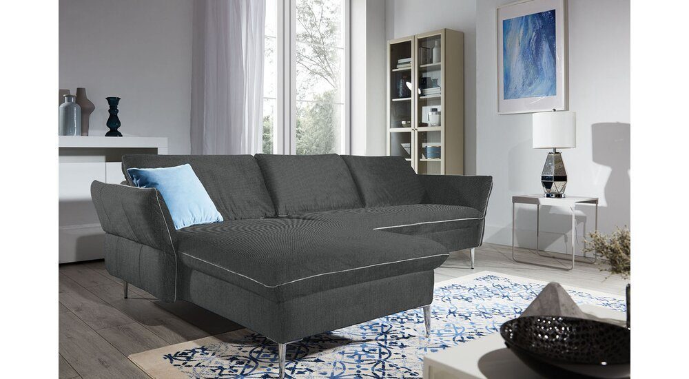 Stylefy Ecksofa Franco, Raum Kopfteil- Modern bestellbar, mane Design, Eckcouch, Relaxfunktion frei Armlehnenverstellung, und oder im links stellbar, inklusive mit L-Form, rechts