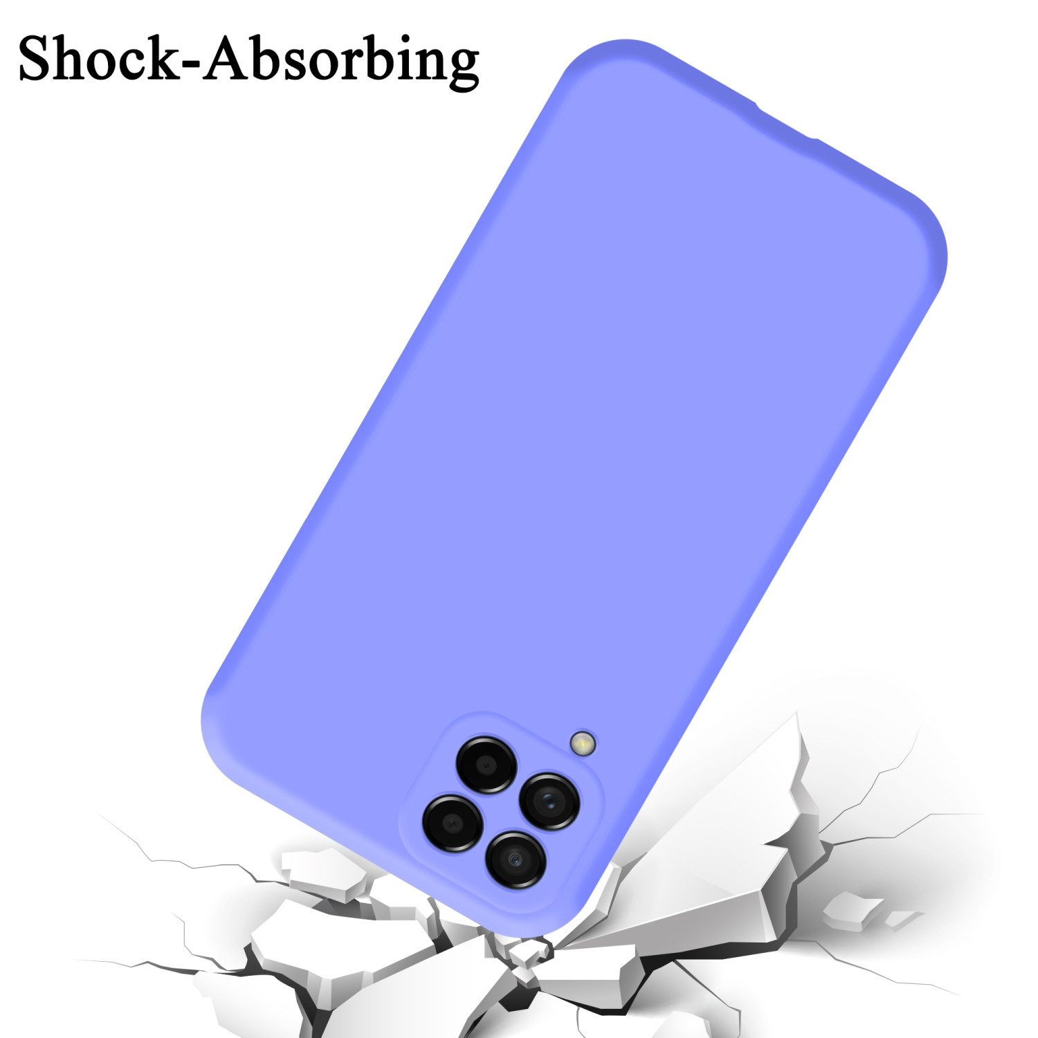 Cadorabo Handyhülle für Samsung Galaxy M53 5G Hülle Samsung Galaxy M53 5G, Flexible Hülle TPU Silikon Schutzhülle Back Cover Case