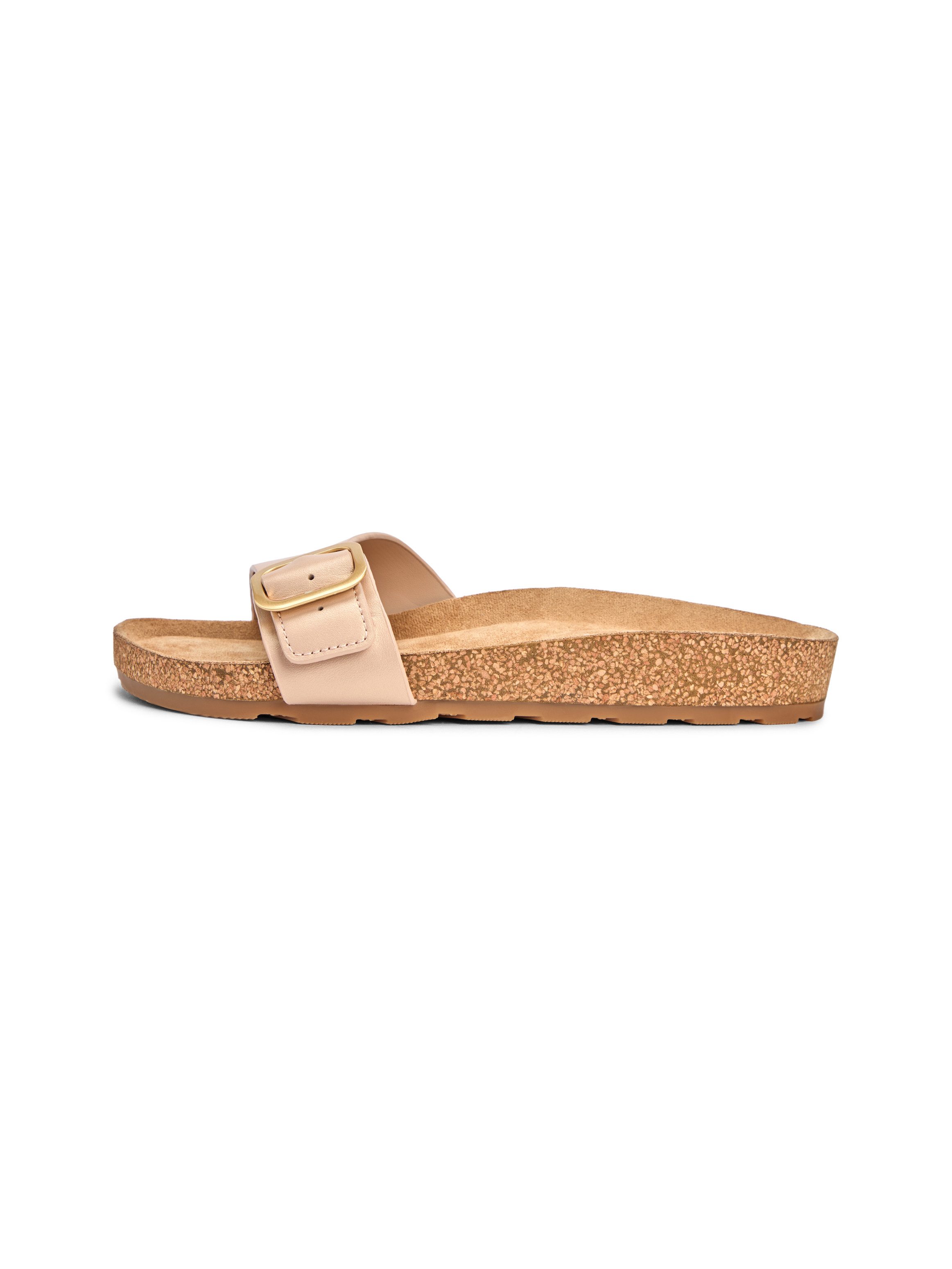 Tommy Hilfiger TH CLASSIC CORK SANDAL PEARL LTH Pantolette Strandschuh, Pool Slides, Flat mit Logoemblem – Bild 5 von 5