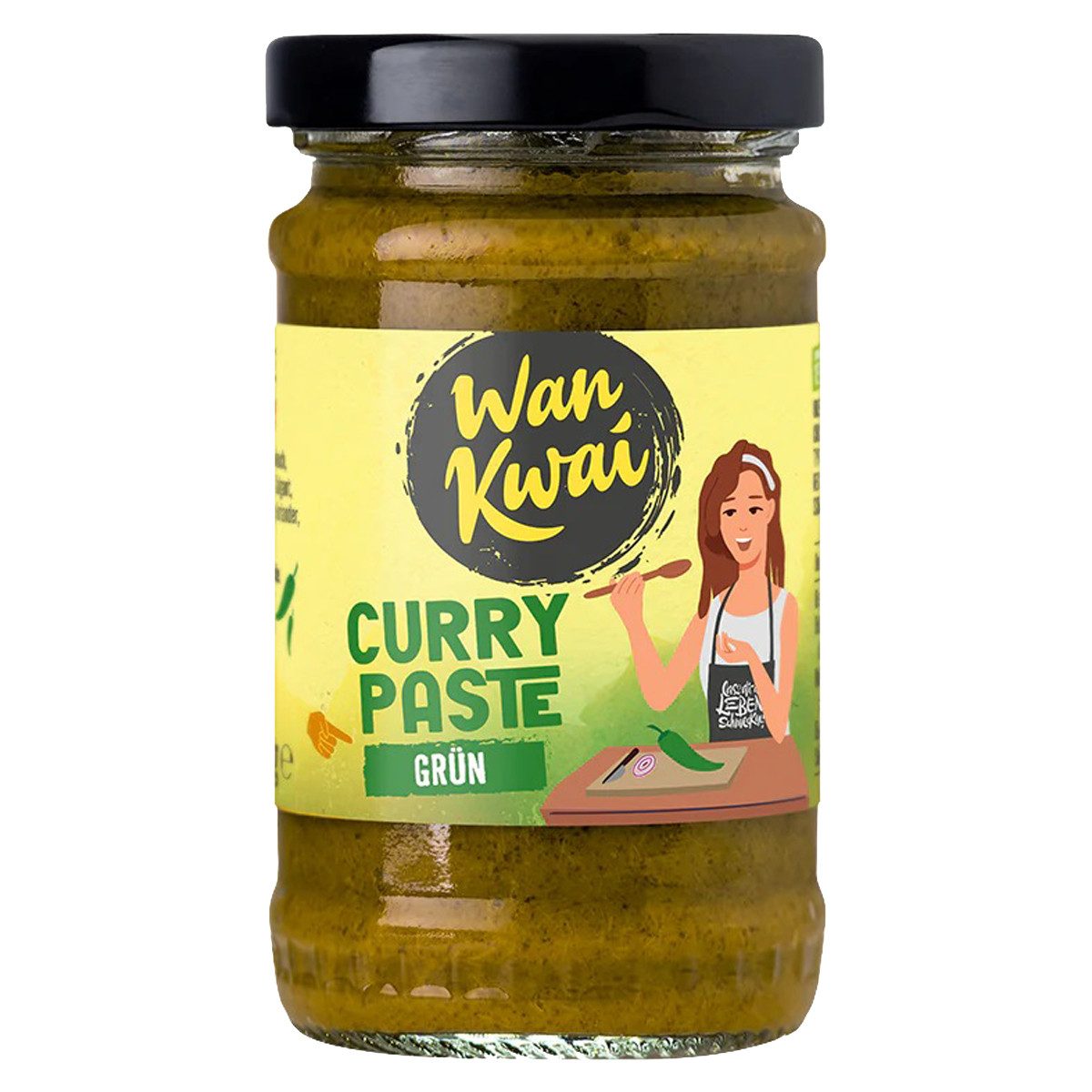 Wan Kwai Gewürz, Wan Kwai Thai Curry Paste grün mit Chilis und Zitronengras 110g