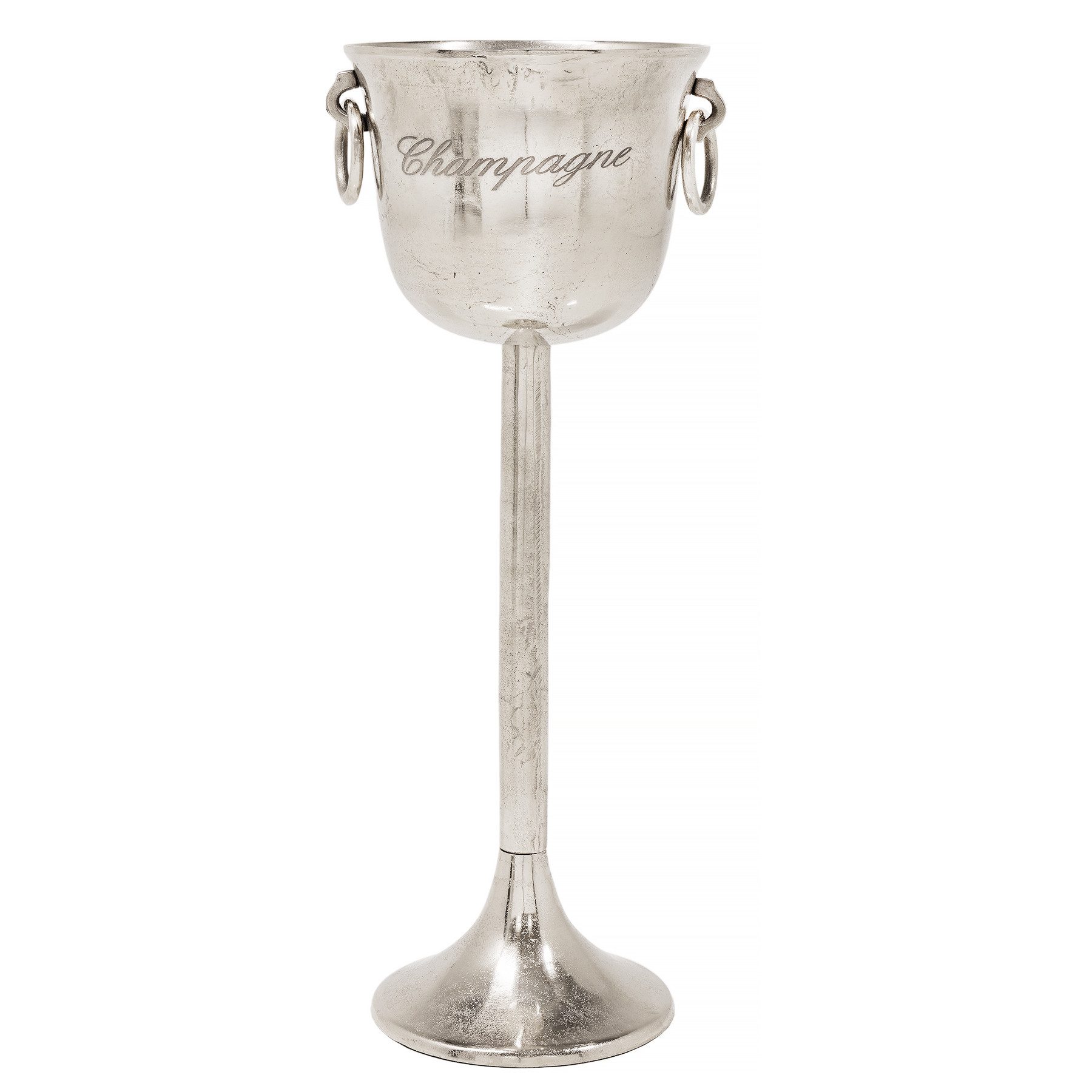 Sektkühler CHAMPAGNE 80cm antik silber