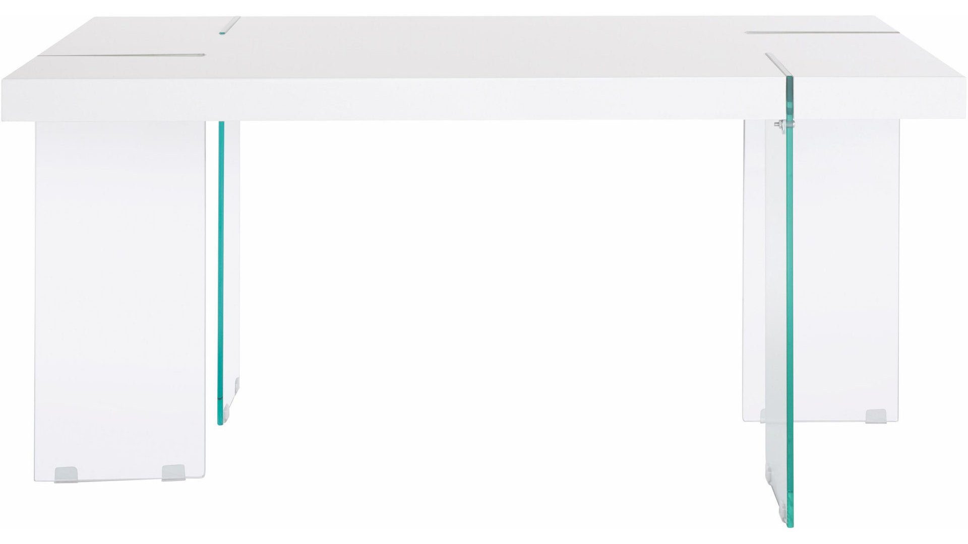 loft24 Esstisch Triton, Plankenoptik, modernes Design mit Gestell aus Glas günstig online kaufen