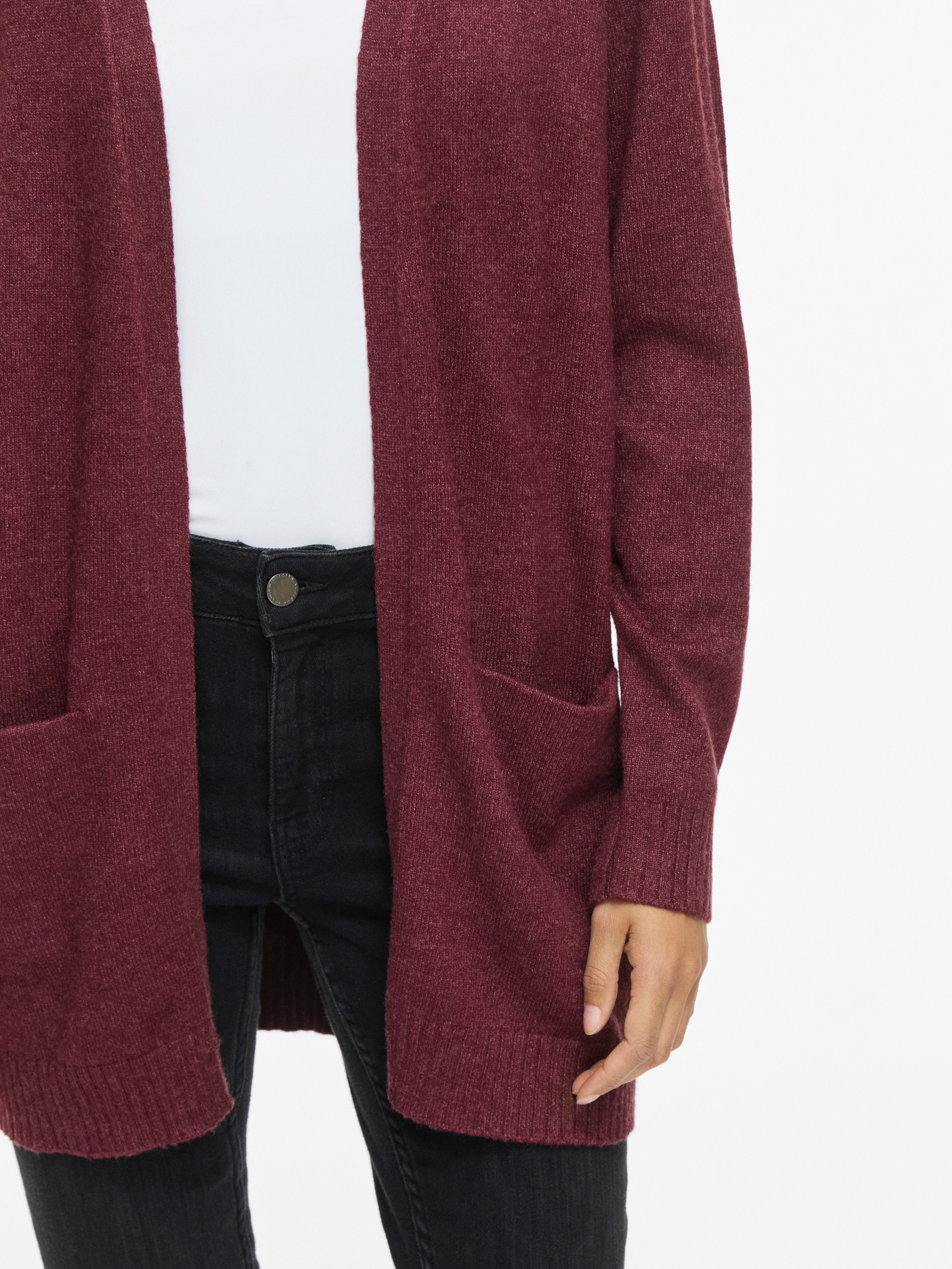 Vila Strickjacke VIRIL OPEN L/S KNIT CARDIGAN - NOOS Viskosemischung, regular fit