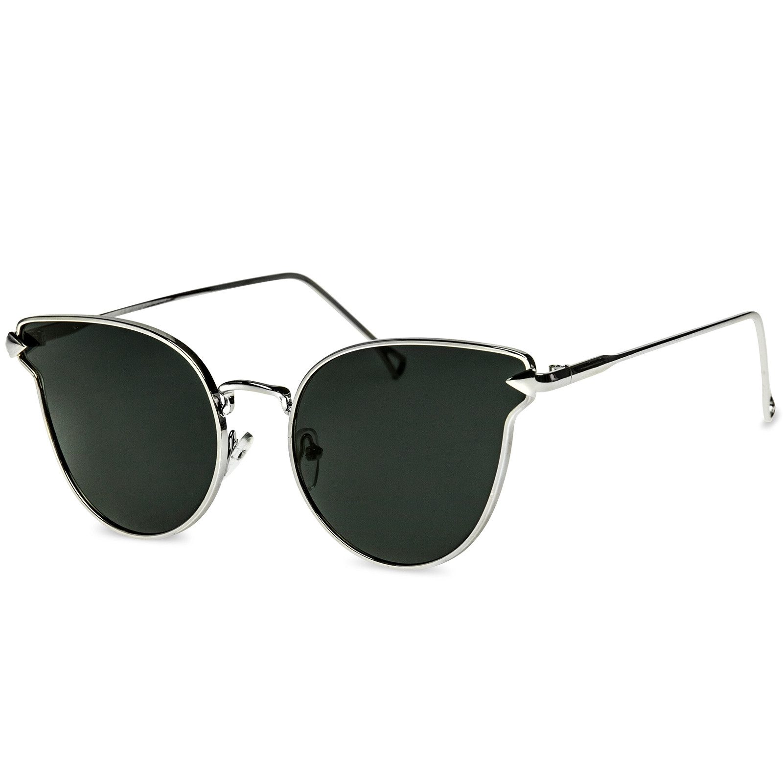 Caspar Sonnenbrille SG043 große Damen Cat Eye Katzenauge Sonnenbrille