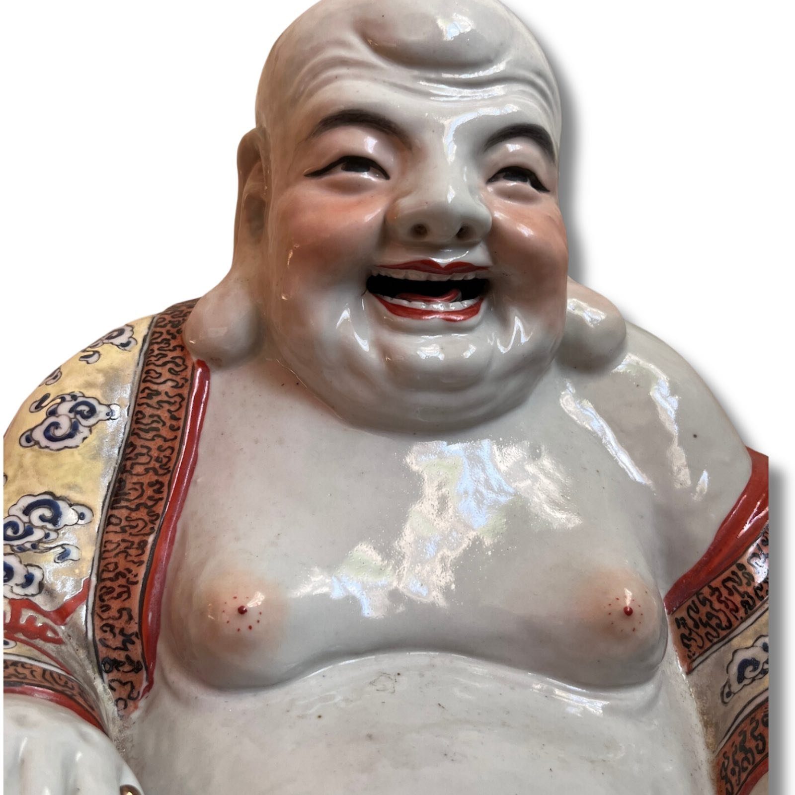 China Figur Porzellan Buddha - Buddhafigur 39cm Happy Asien LifeStyle