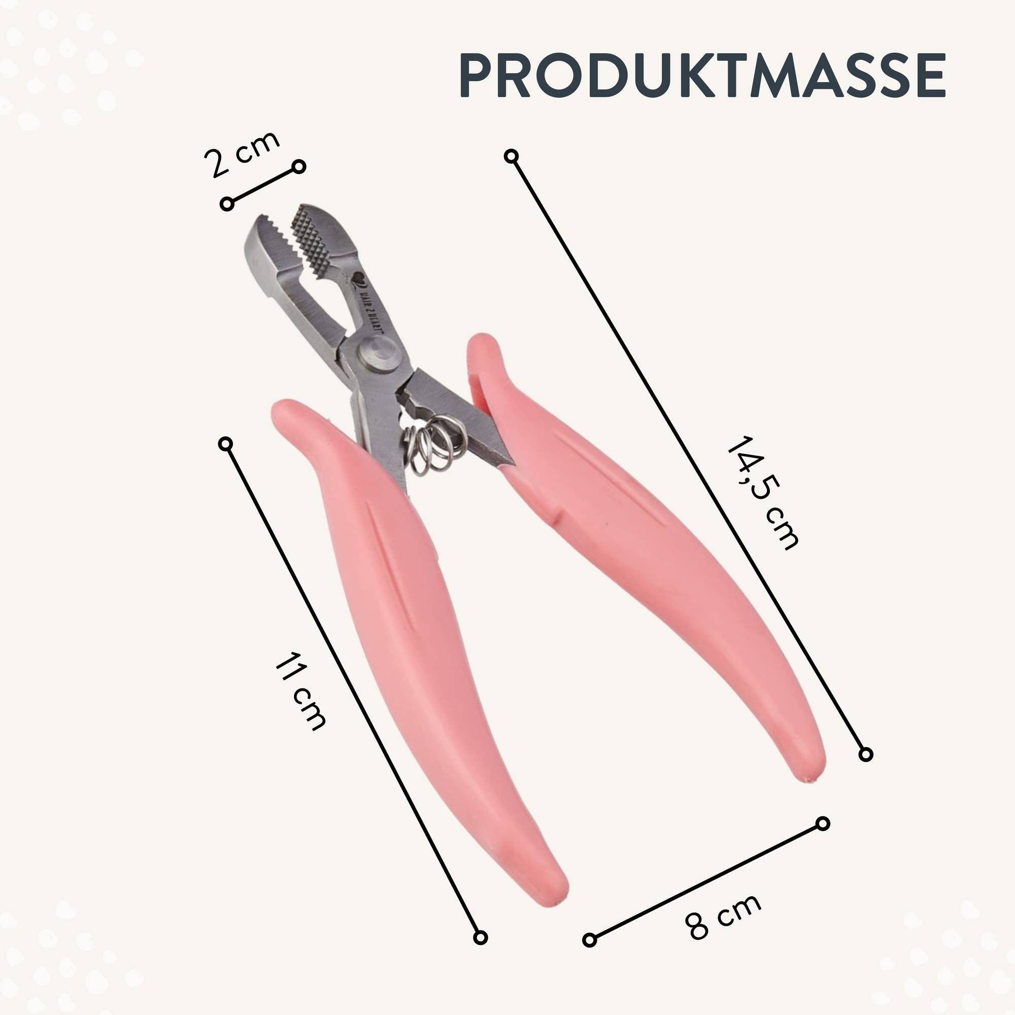 hair2heart Echthaar-Extension Set - Bondinglöser mit Bondingzange