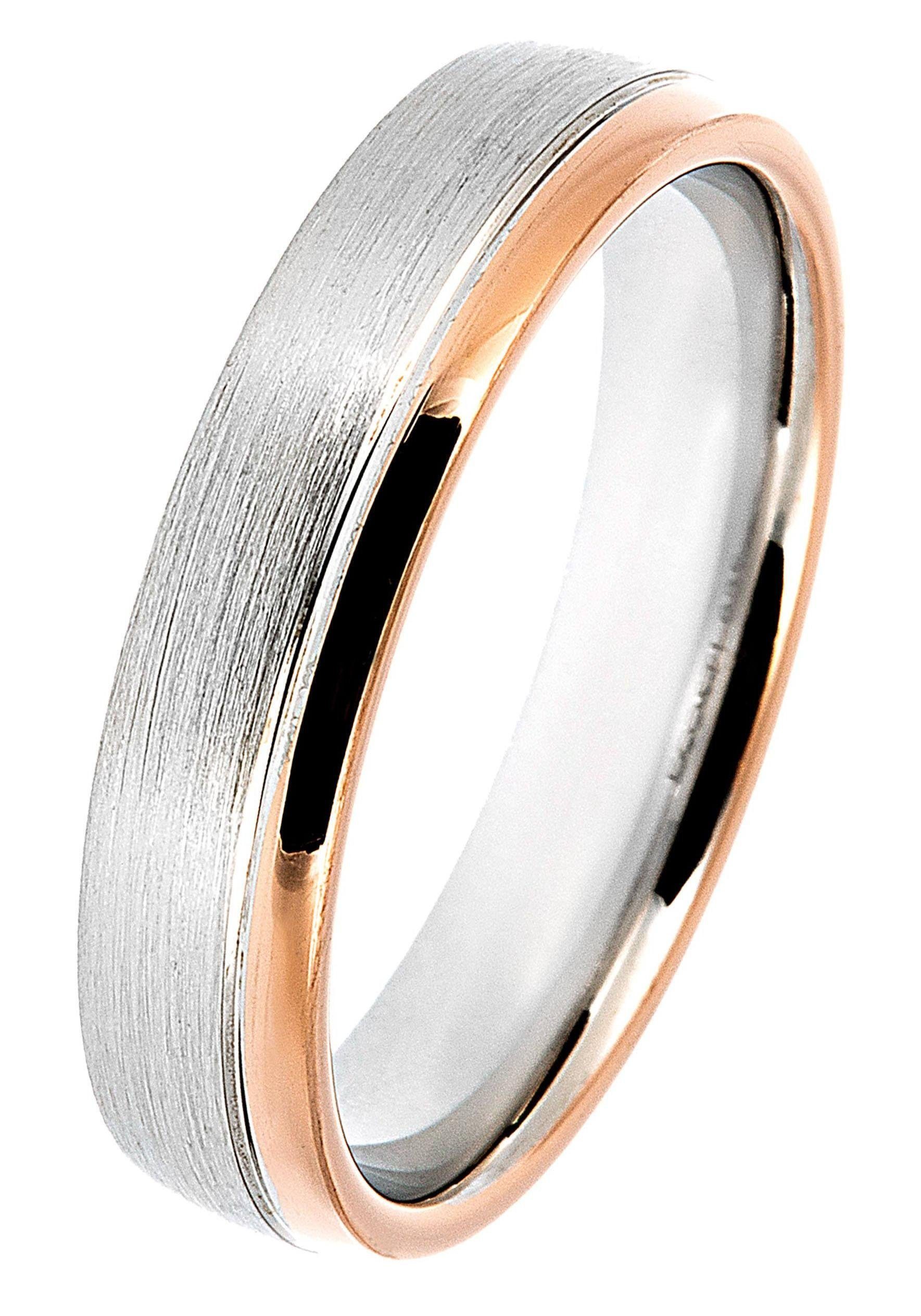 Zirkonia Trauring in LIEBE, o. Schmuck mit ohne Silber Germany, Ehering 925 Trauring Partnerring Made Geschenk DOOSTI