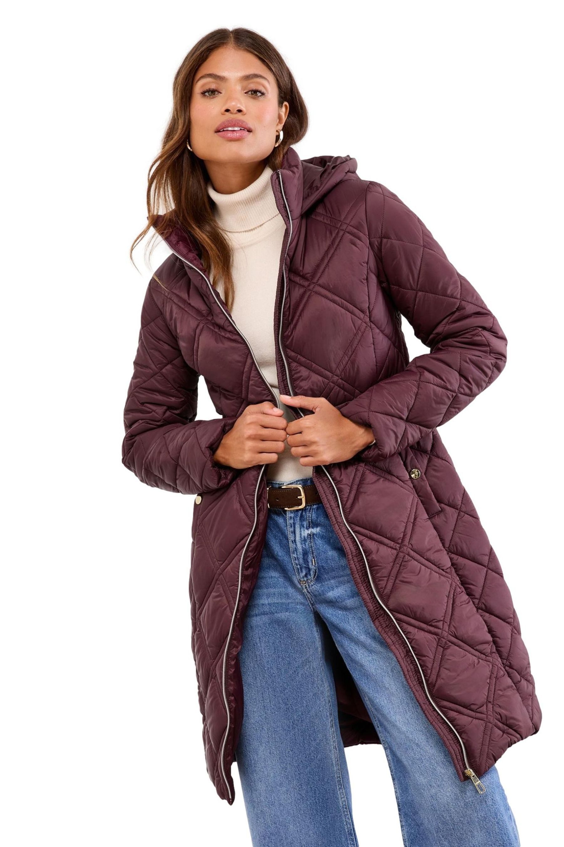 LIPSY Steppmantel Lipsy Mittellanger wasserabweisender Steppmantel (1-tlg)