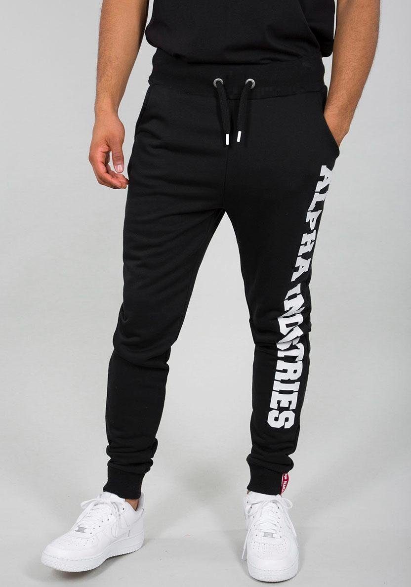 JOGGER Alpha Industries Sweathose BIG schwarz LETTERS