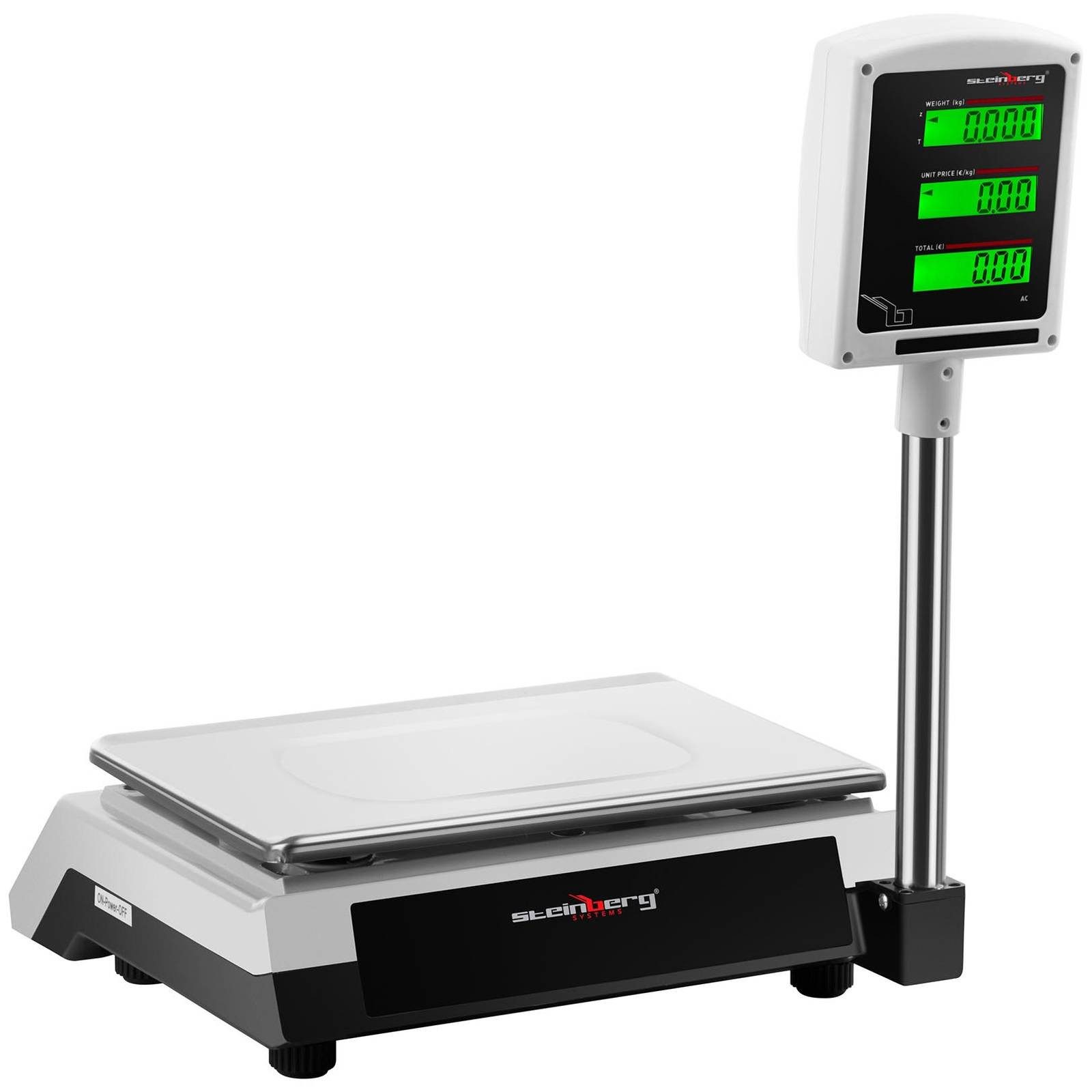 Steinberg Systems Präzisionswaage Kontrollwaage 30 kg / 1 g Hochanzeige Ladenwaage Marktwaage Preiswaage – Bild 3 von 5