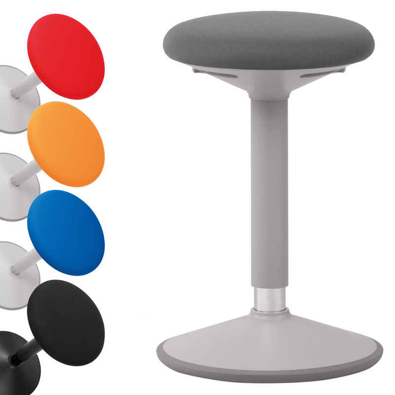 boho office® Stehhilfe, ergonomische Sitzhilfe in Grau, höhenverstellbar von 56-81 cm