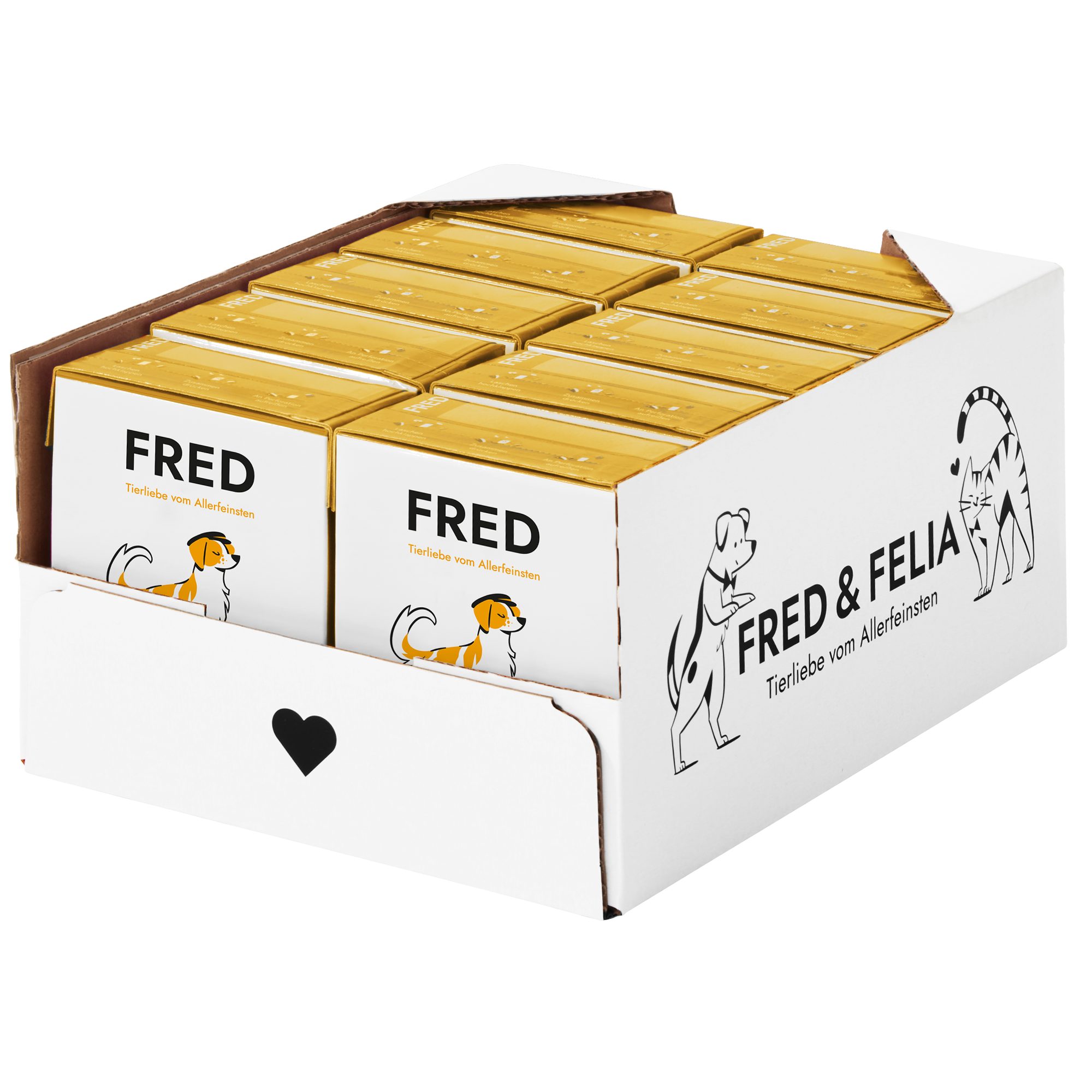 FRED & FELIA FRED Huhn mit Reis (10er Pack), Nassfutter für: Hunde, Monoprotein