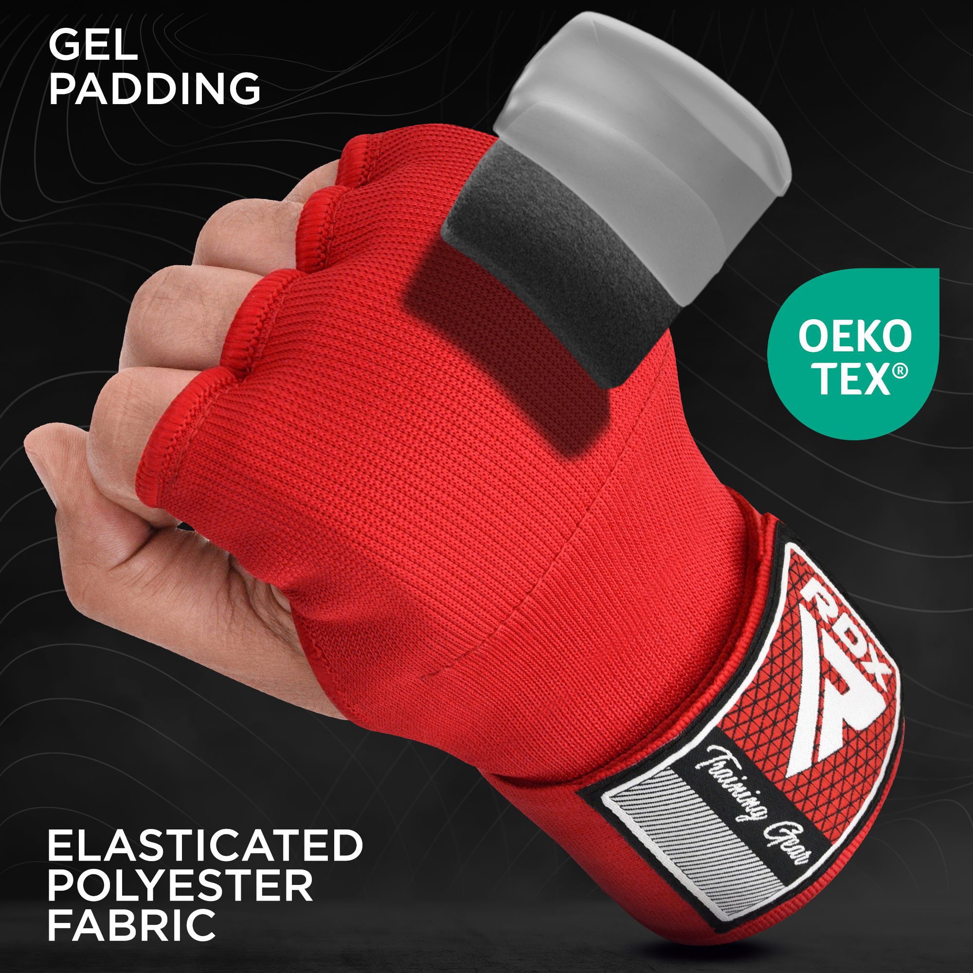 RDX Sports Boxhandschuhe RDX Boxen elastische Innenhandschuhe, MMA, Boxbandagen, Handschuhe