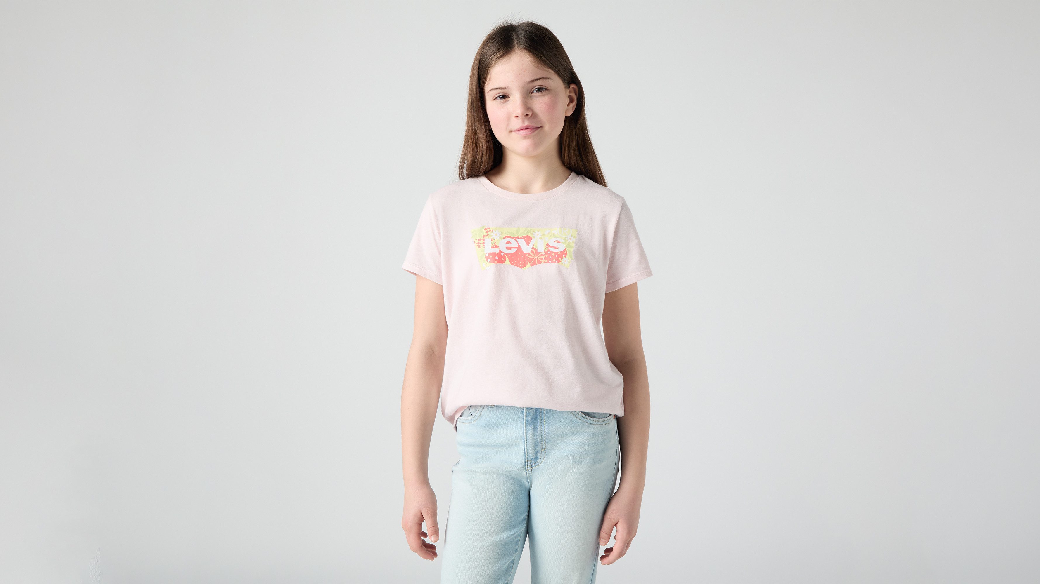 Levi's® Kids T-Shirt LVG STRAWBERRY SS BATWING TEE mit Logo Print