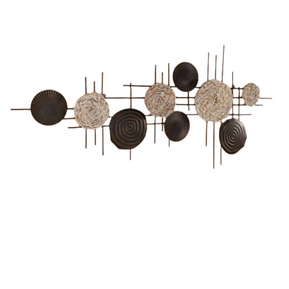 Home-trends24.de Wanddekoobjekt Wanddeko Metall Seegras Wandbild Wandhänger günstig online kaufen