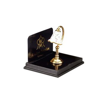Reutter Porzellan Dekofigur 001.369/5 - Tischlampe "Karo Gold", Miniatur