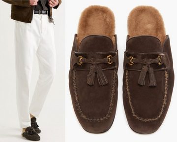 Tom Ford Tom Ford Stephan Shearling Tasselled Loafers Slippers Lamm- Shoes Sneaker