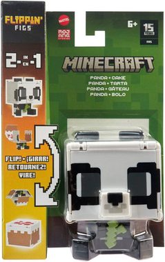 Mattel® Actionfigur Minecraft Flippin’ Figs 2in1 - Panda + Cake