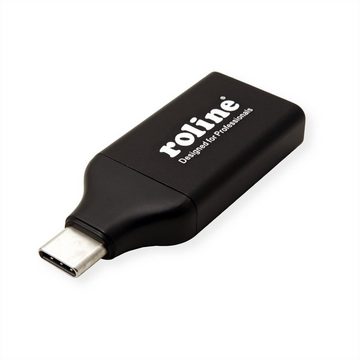 ROLINE Display Adapter USB Typ C - HDMI 4K Audio- & Video-Adapter USB Typ C (USB-C) Männlich (Stecker) zu HDMI Typ A Weiblich (Buchse)