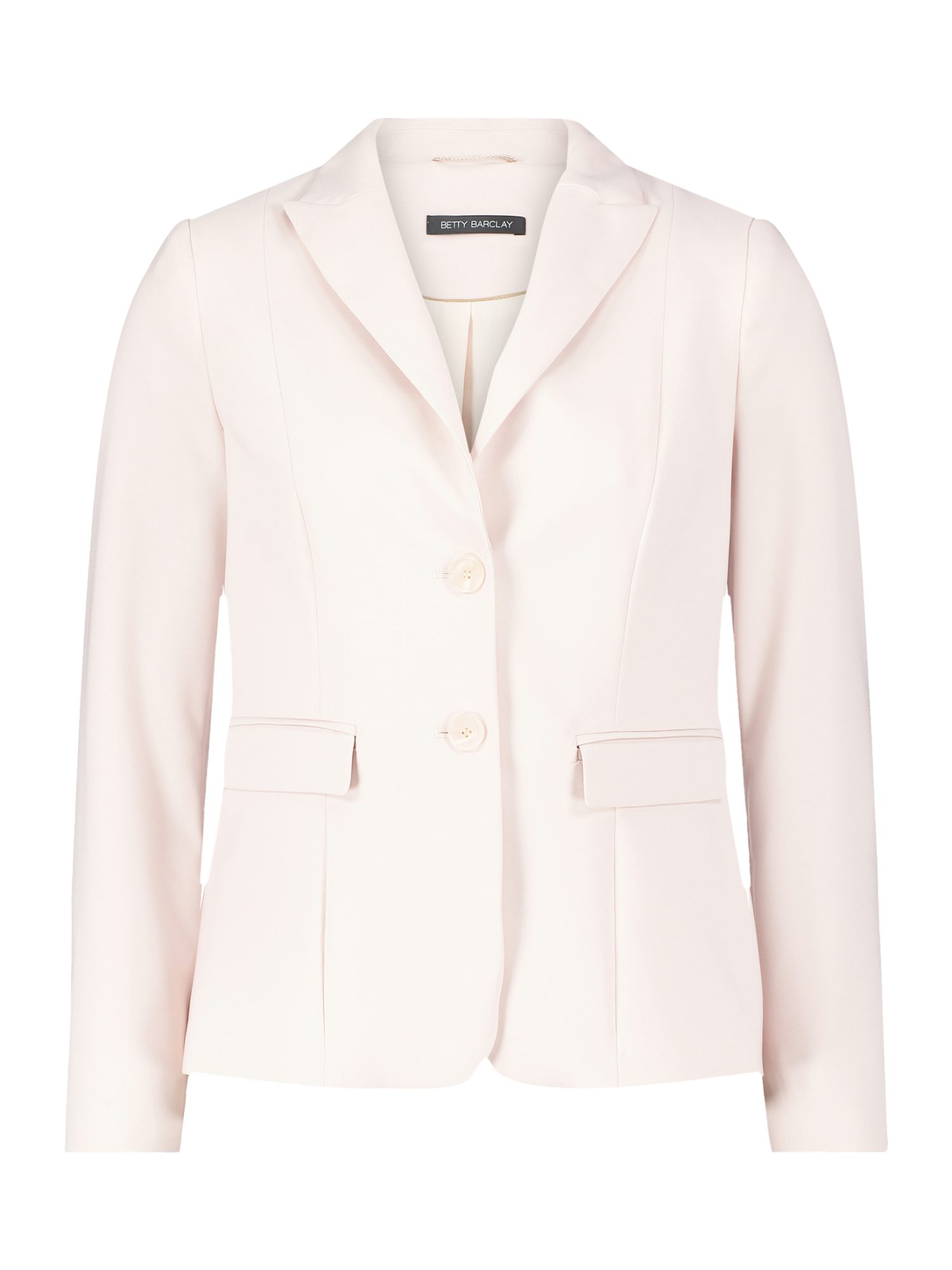 Betty Barclay Jackenblazer rosa,Casual,Polyester,Unifarben,Reverskragen,Lang,Tailliert