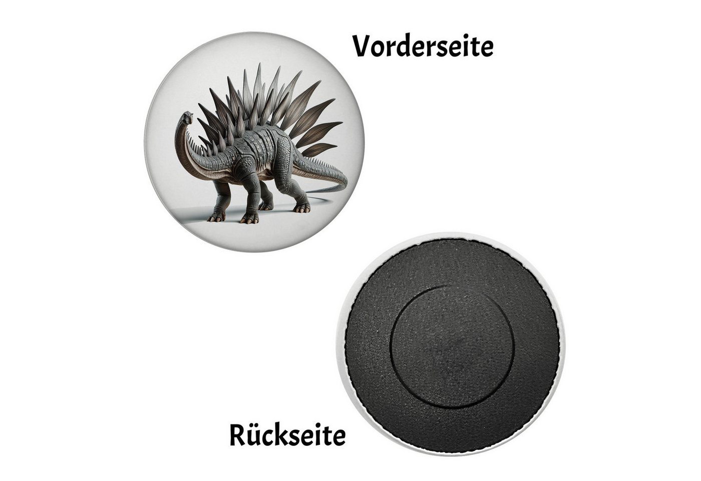 Thumbnail - speecheese Magnet Stegosaurus Magnet rund