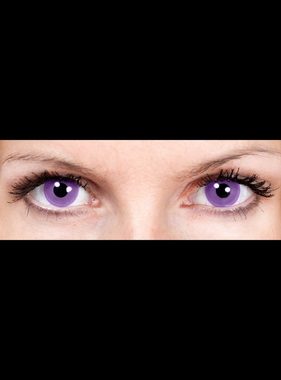 Metamorph Motivlinsen Mystic Violett Jahreslinsen Fasching Kontaktlinsen, Motivlinsen ohne Sehstärke