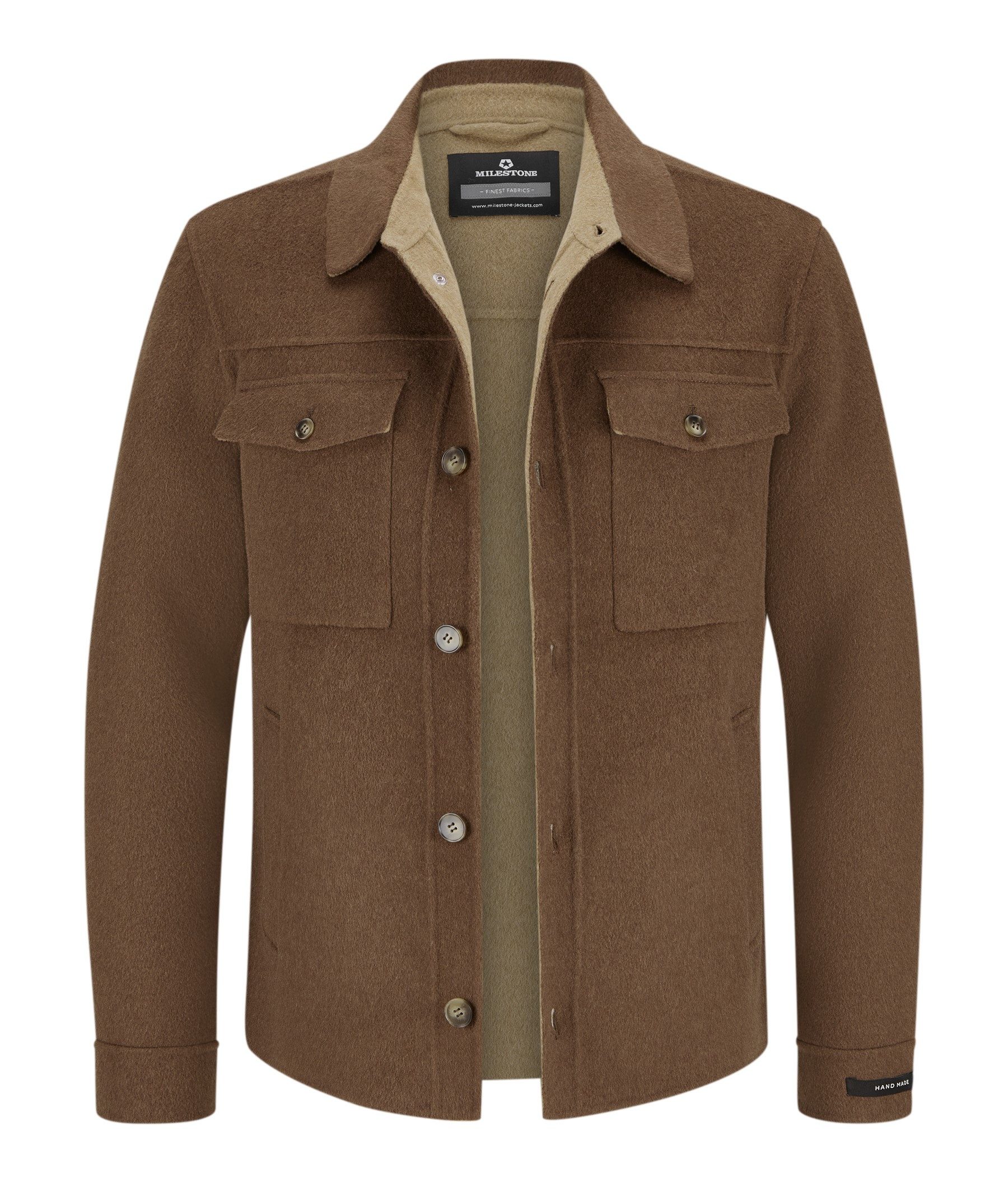 Milestone Wolljacke MSBorgo mit aufgesetzten Brusttaschen günstig online kaufen